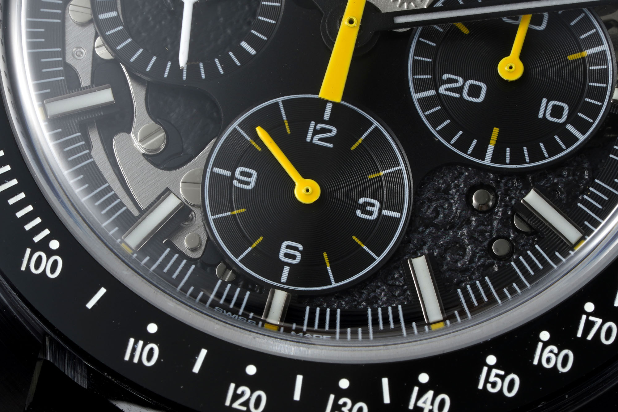 OMEGA Speedmaster Dark Side of the Moon Black Ceramic BLSF Best Edition on Leather Strap Manual Winding Movement 23 6f9b046d1985f74 AMO Watch