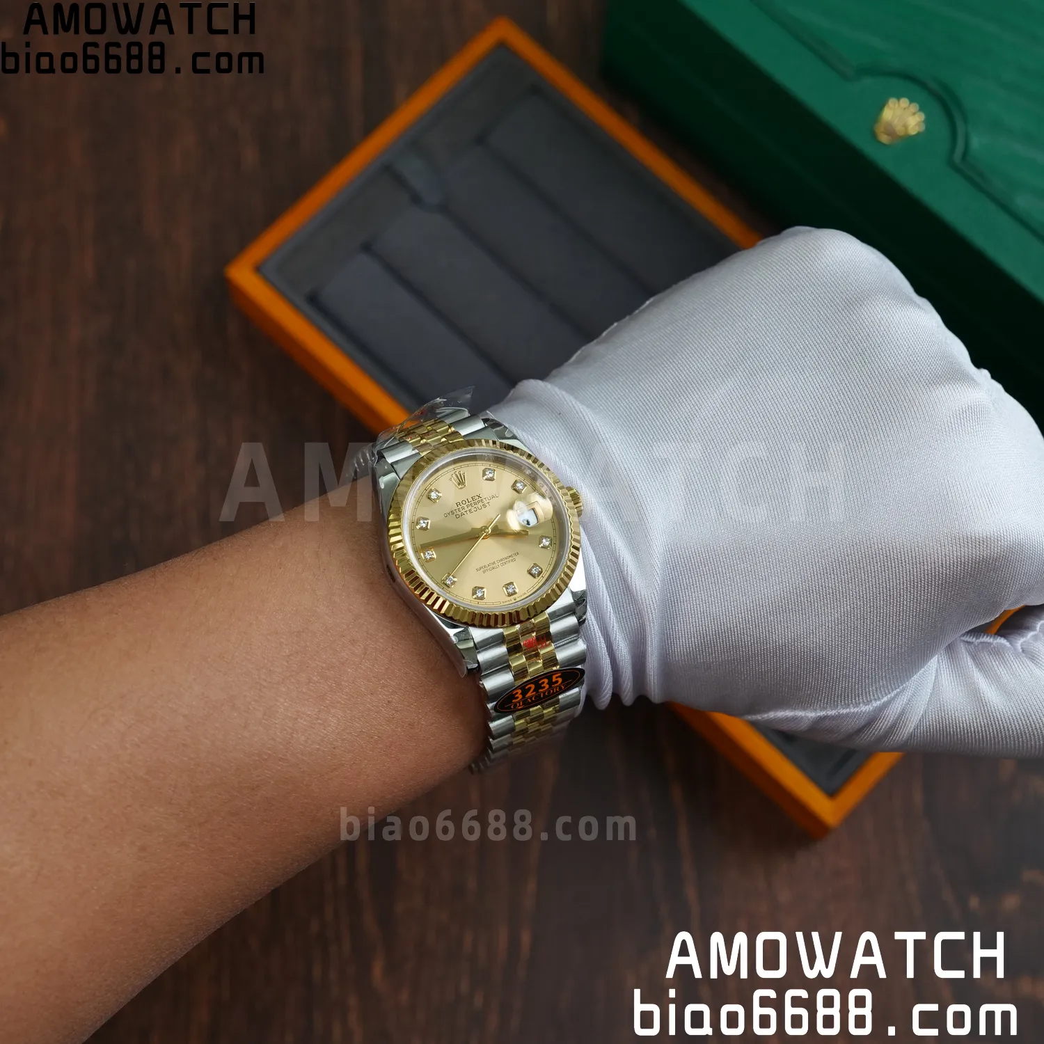 Rolex DateJust 36mm 126233 SS/YG QF 1:1 Best Edition 904L Steel YG Diamonds Dial on Jubilee Bracelet DD3235(Gain Weight) 83 6ff4d4c9524a658 AMO Watch