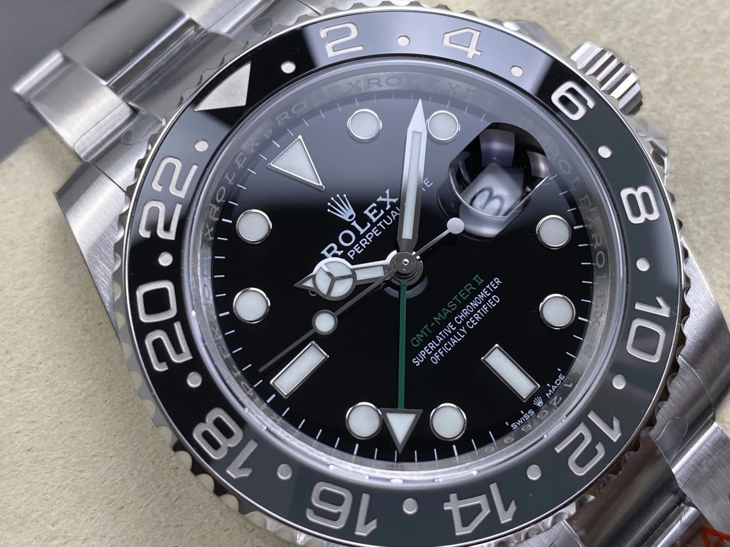 Rolex GMT-Master II 126720 GRNR 904L Steel VSF 1:1 Best Edition on Oyster Bracelet DD3285 CHS V3 26 70b34b17a9fe095 AMO Watch