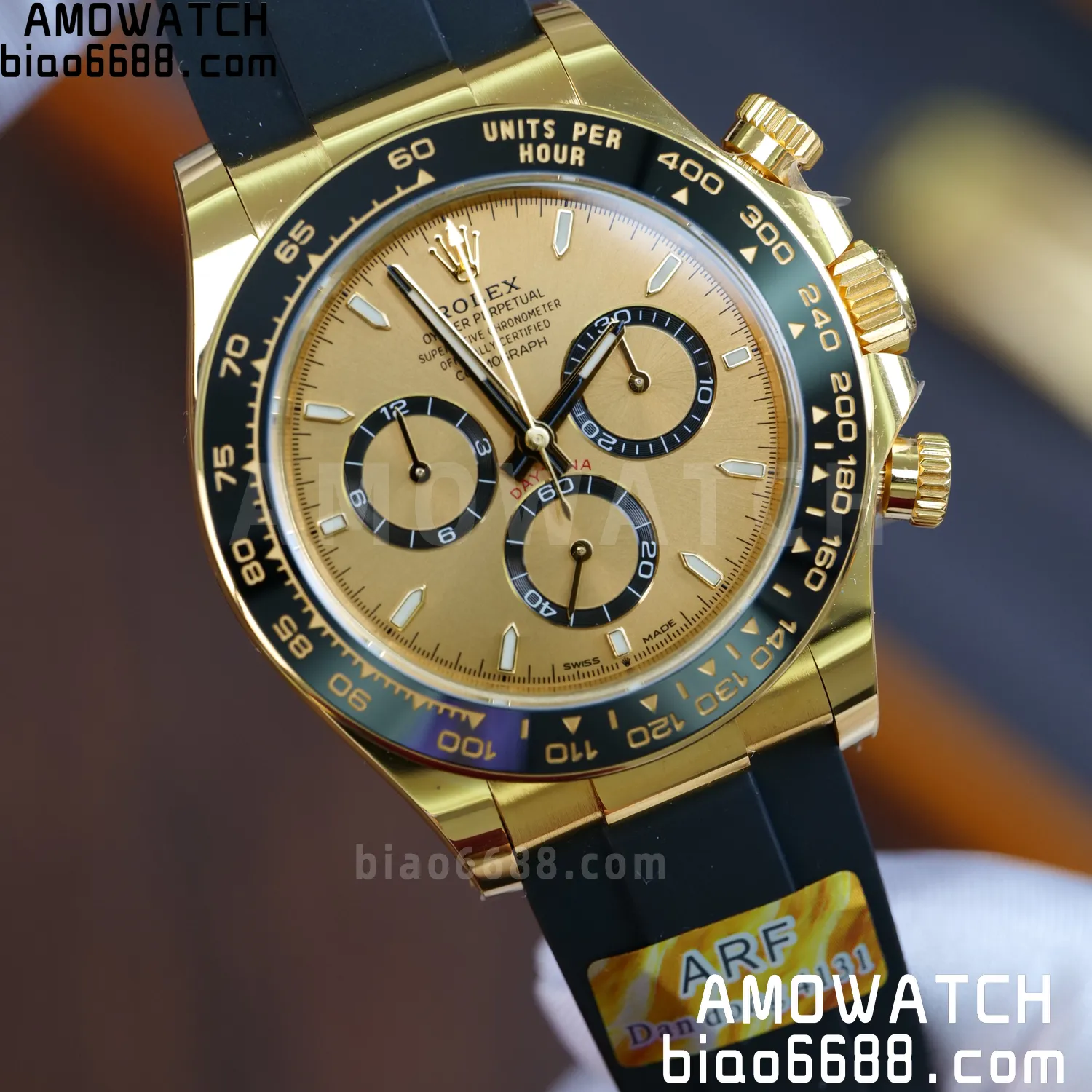 Rolex Daytona 126518 YG ARF 1:1 Best Edition YG Stick Dial on Oysterflex Strap DD4131 V2 (Weighted) 160g 72 74be61b70743bb9 AMO Watch