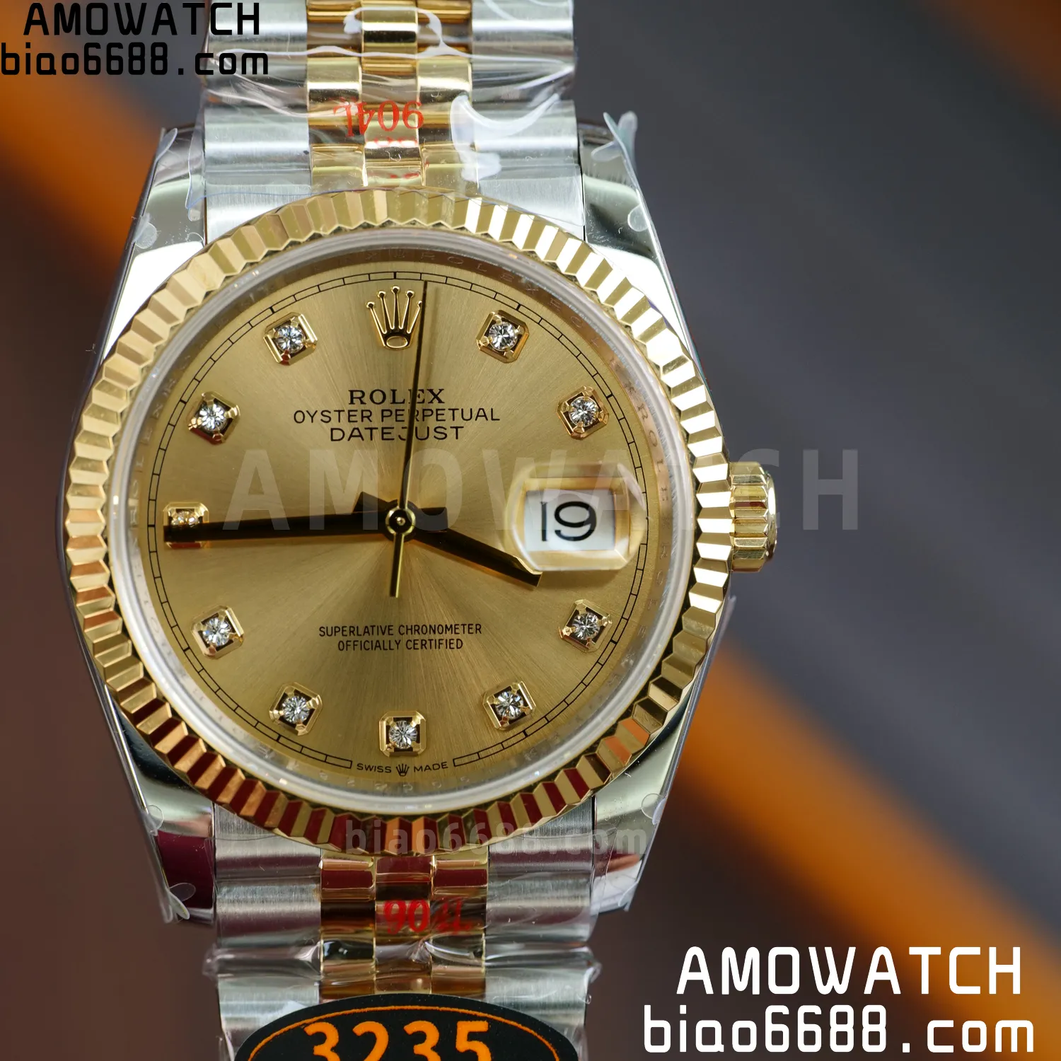 Rolex DateJust 36mm 126233 SS/YG QF 1:1 Best Edition 904L Steel YG Diamonds Dial on Jubilee Bracelet DD3235(Gain Weight) 69 74c500fd8c3ab02 AMO Watch