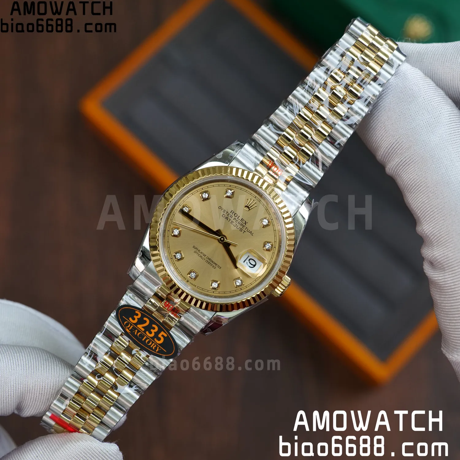 Rolex DateJust 36mm 126233 SS/YG QF 1:1 Best Edition 904L Steel YG Diamonds Dial on Jubilee Bracelet DD3235(Gain Weight) 65 75267c0f540ddc5 AMO Watch