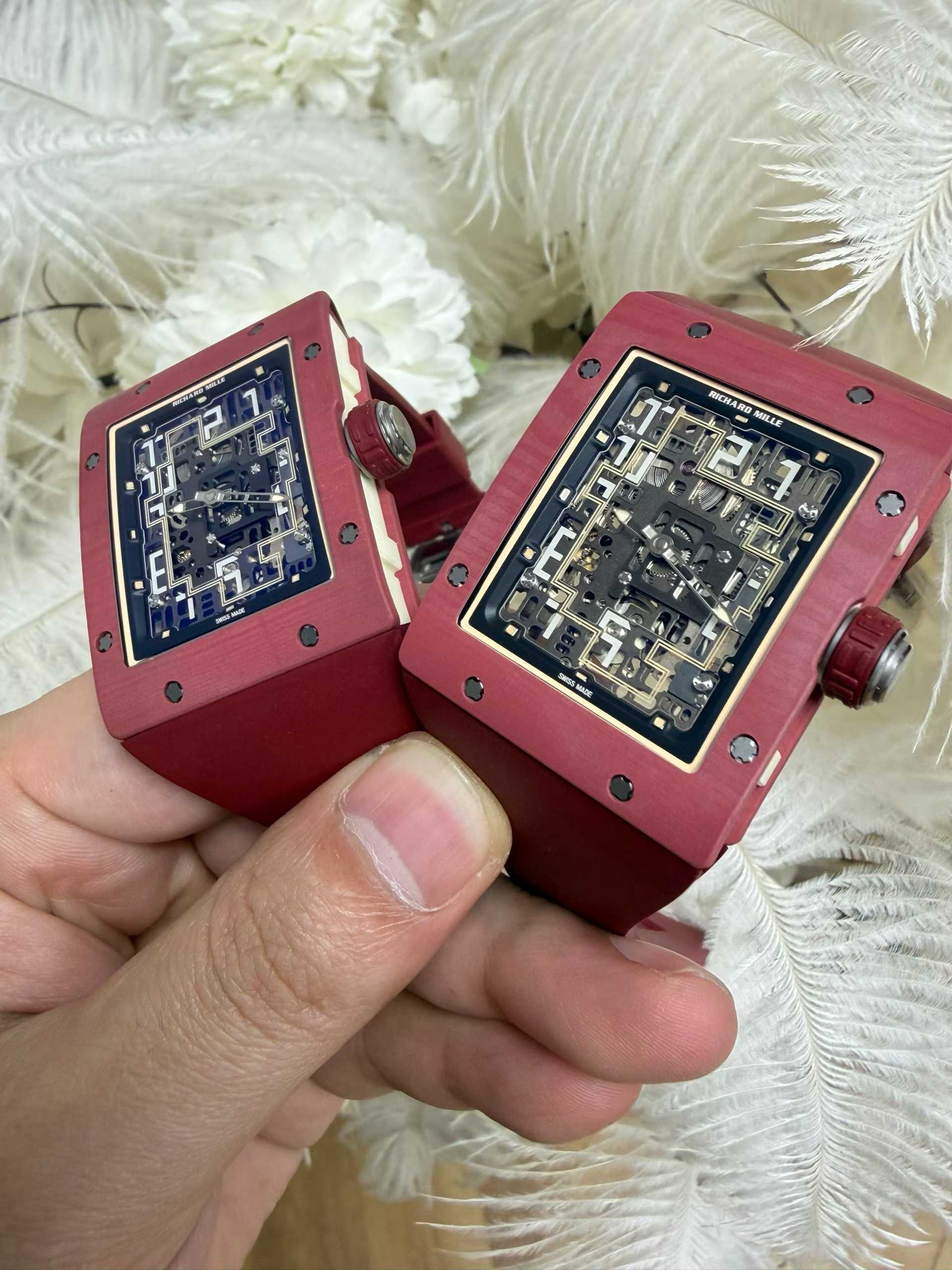 RICHARD MILLE Umi Maker's Red carbon RM16-02 Skeleton Dial on Rubber strap CRMA9 Super Clone 15 77e75772bb43fb9 阿默表行AmoWatch