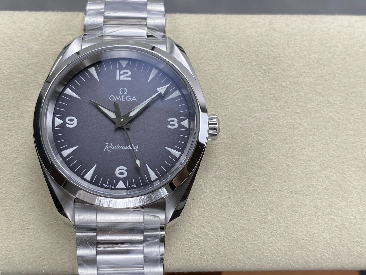 OMEGA Seamaster Heritage Railmaster VSF 1:1 Best Edition Gray Dial on SS Bracelet VS8806 Super Clone 27 7955907b7f2215b AMO Watch