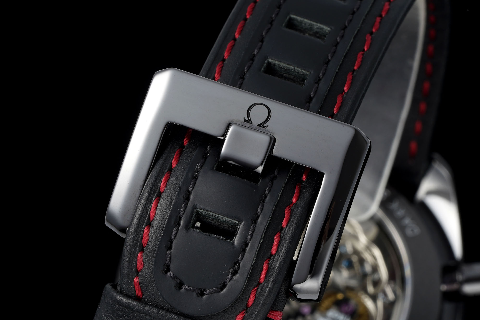 OMEGA Speedmaster Team Alinghi Black Ceramic BLSF Best Edition on Leather Strap Manual Winding Movement 27 7a1b835a7e26b2c AMO Watch