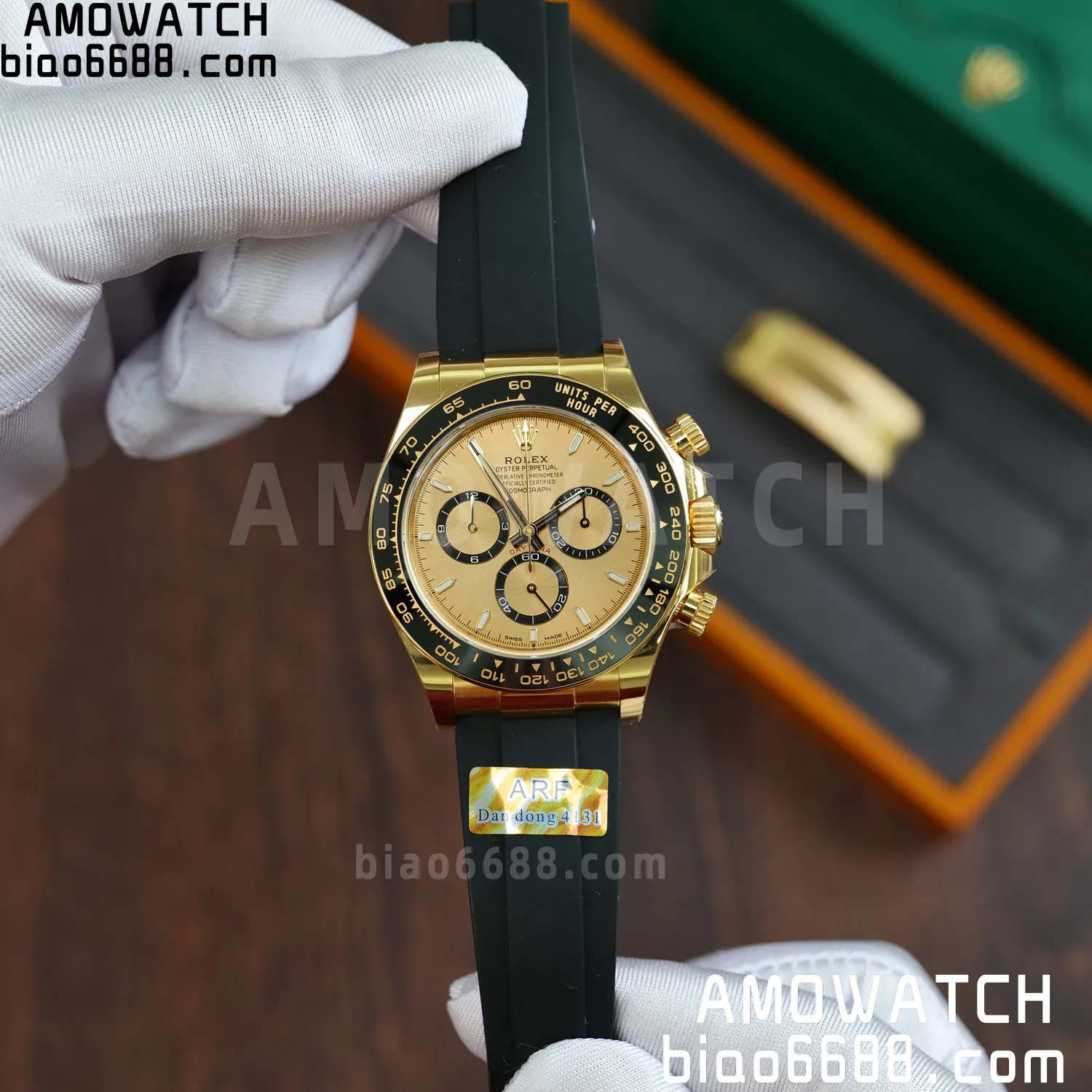 Rolex Daytona 126518 YG ARF 1:1 Best Edition YG Stick Dial on Oysterflex Strap DD4131 V2 (Weighted) 160g 58 7a4b3b14851a34a AMO Watch