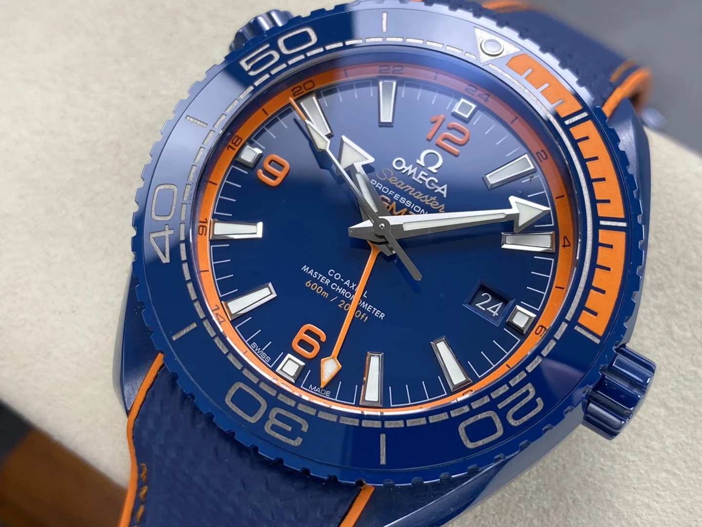 Planet Ocean 45.5mm Big Blue Real Ceramic VSF 1:1 Best Edition on Blue Rubber Strap A8906 Super Clone v4 34 7b893daedcd24d1 AMO Watch
