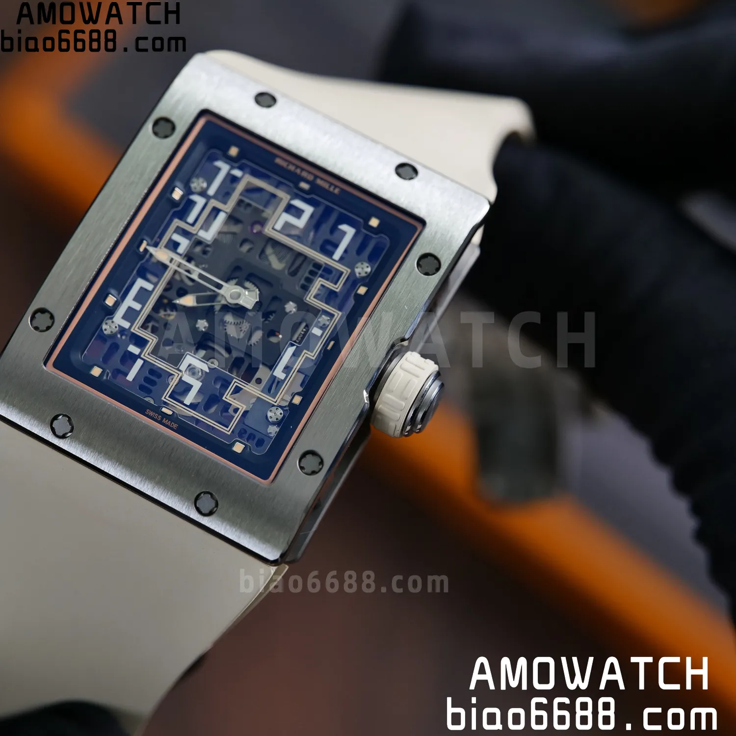 RICHARD MILLE Umi Maker's RM16-02 Titanium Skeleton Dial on Rubber strap CRMA9 Super Clone 108 7b943ce7bf2a8c8 AMO Watch