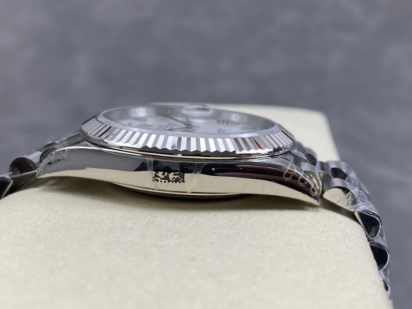 Rolex DayDate 228239 40mm VSF 1:1 Best Edition White Roman Dial Fluted Bezel 3255 30 7d4b2b5d5475130 阿默表行AmoWatch