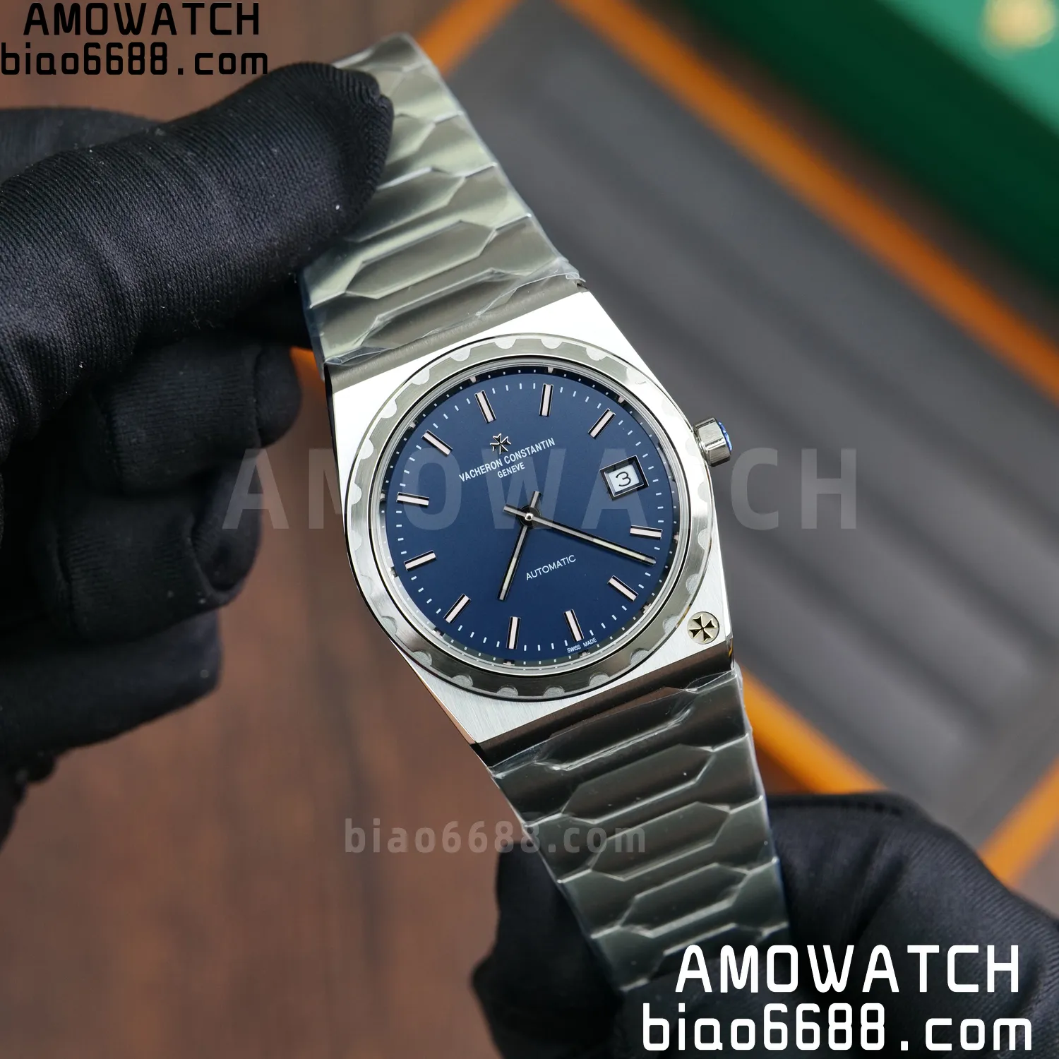 VC Historiques 4200H/222 SS PPF 1:1 Best Edition Blue Dial on SS Bracelet A2455 77 7ebd4dbcf983350 AMO Watch