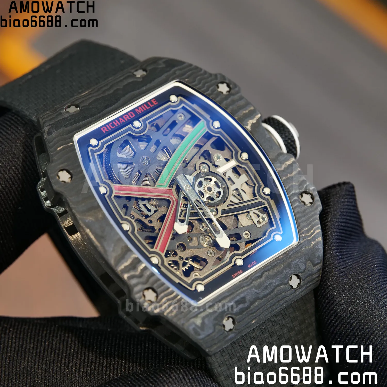 RICHARD MILLE RM67-02 Black NTPT AVF Best Edition UAE Dial on Black Nylon strap CRMA7 Clone 93 80f2469416d3a7a AMO Watch