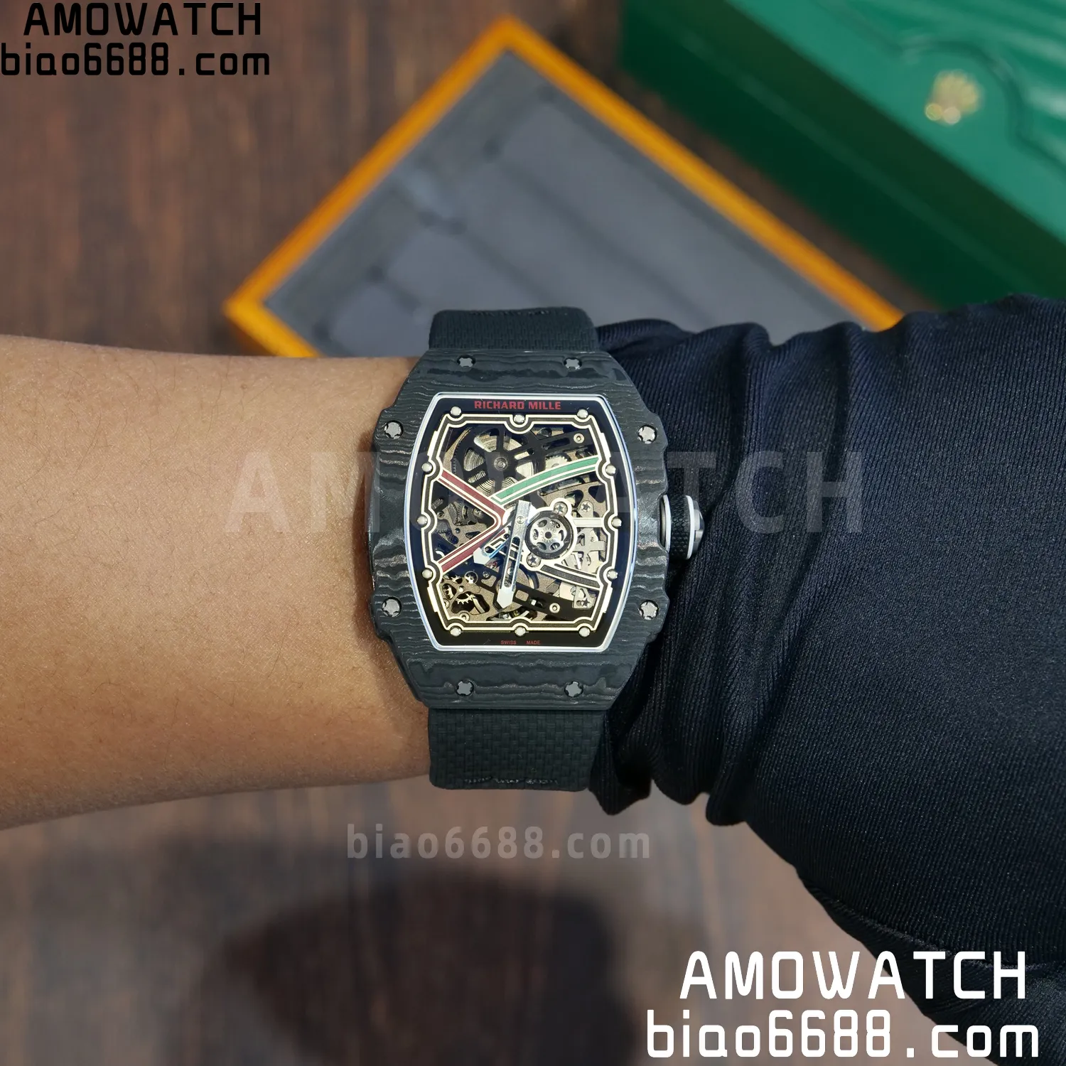 RICHARD MILLE RM67-02 Black NTPT AVF Best Edition UAE Dial on Black Nylon strap CRMA7 Clone 100 8173d357871531e AMO Watch