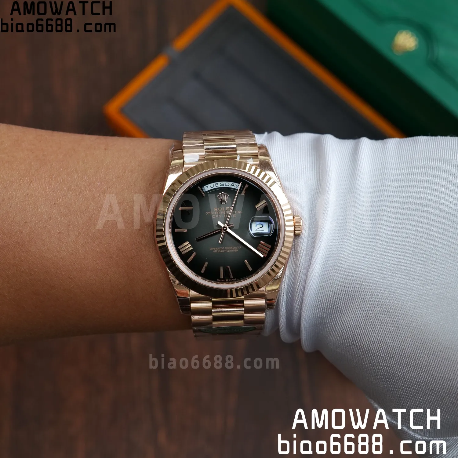 Rolex Day Date 40 RG 228236 RCF 1:1 Best Edition White Roman Dial on President Bracelet VR3255 (211g) 96 8289392dfe875e4 AMO Watch