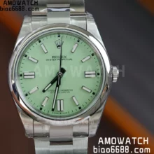 Rolex Oyster Perpetual 124300 41mm VSF 1:1 Best Edition 904L Steel Green Dial VS3235