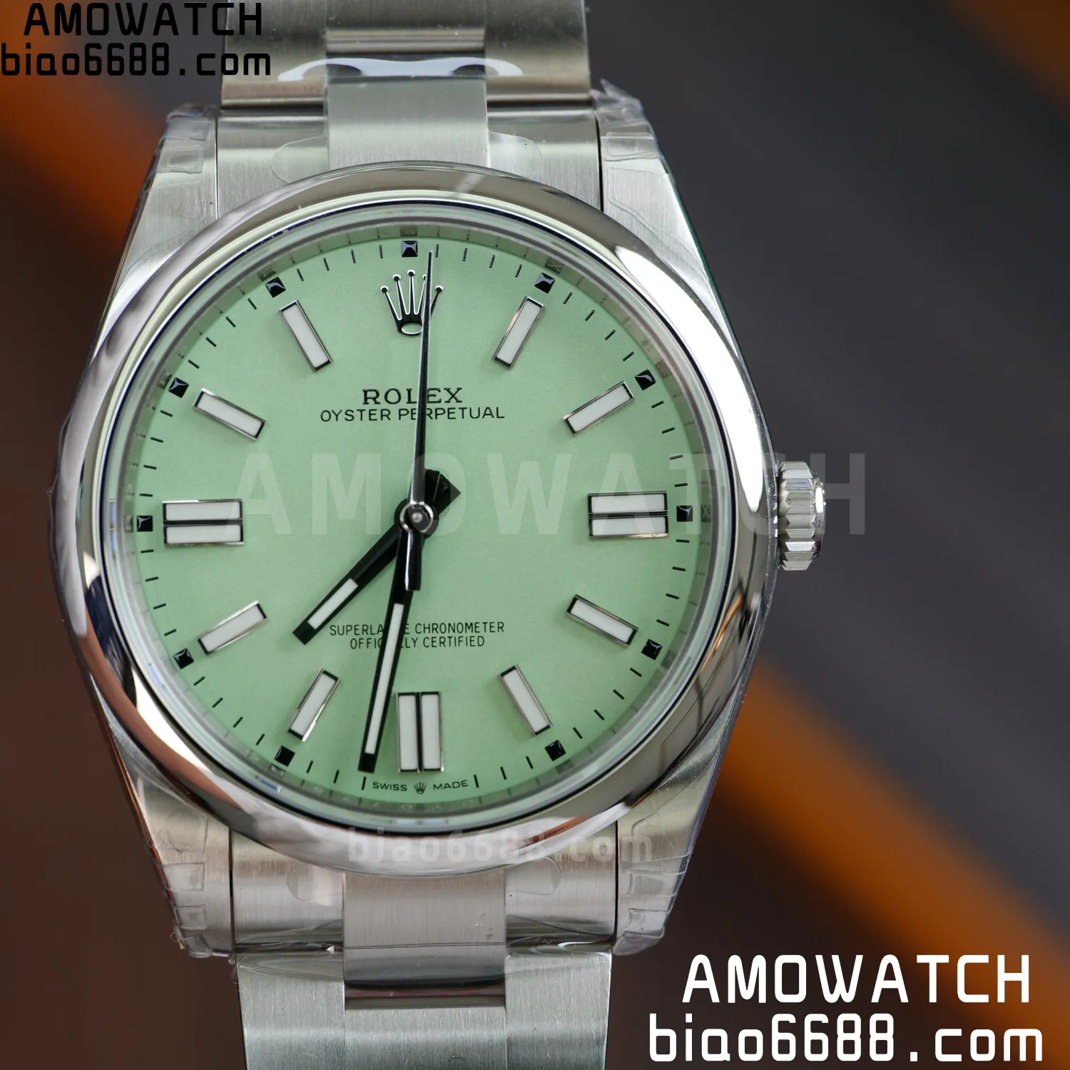 Rolex Oyster Perpetual 124300 41mm VSF 1:1 Best Edition 904L Steel Green Dial VS3235 57 848dd7be718ea12 AMO Watch