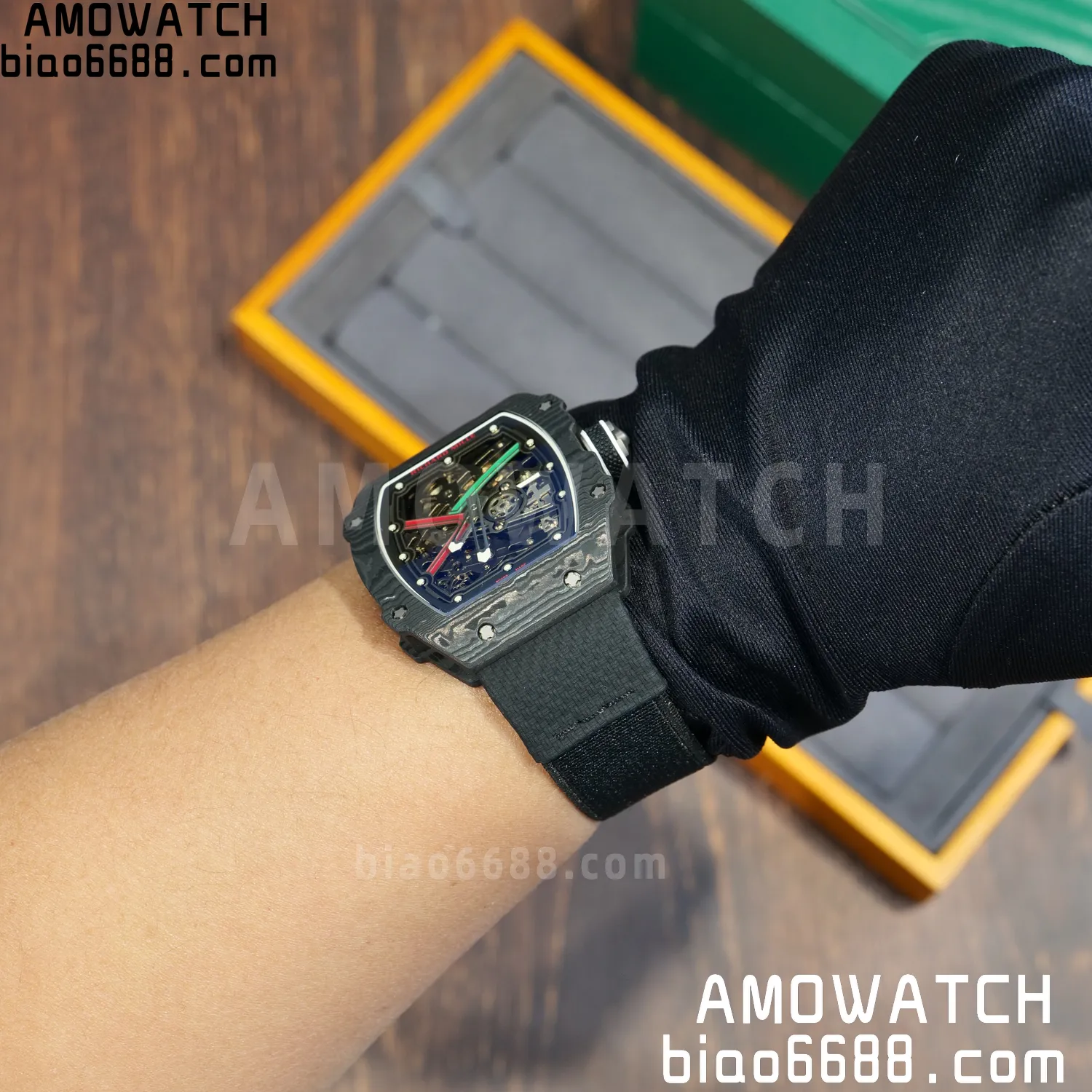 RICHARD MILLE RM67-02 Black NTPT AVF Best Edition UAE Dial on Black Nylon strap CRMA7 Clone 101 85b8417b7533570 AMO Watch