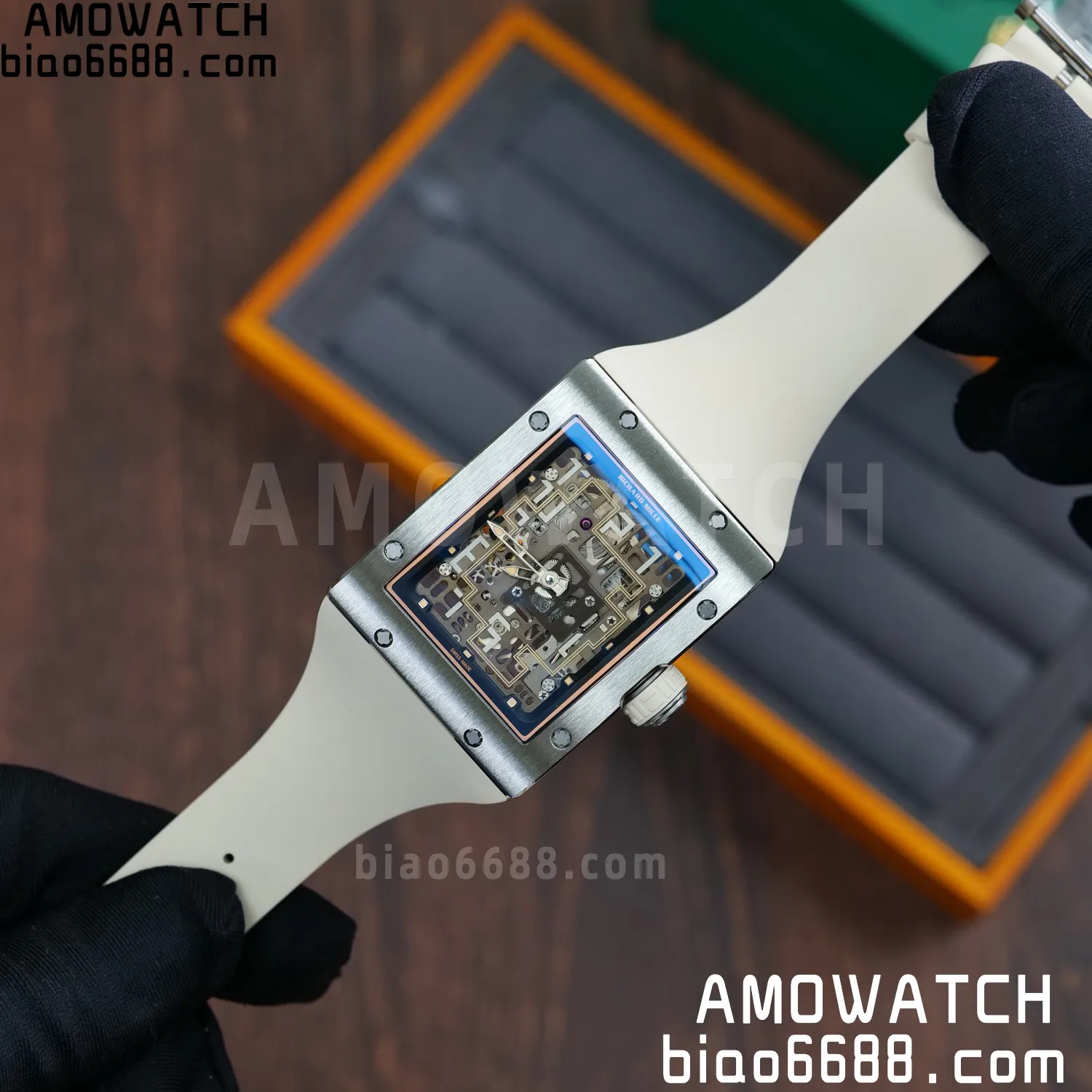 RICHARD MILLE Umi Maker's RM16-02 Titanium Skeleton Dial on Rubber strap CRMA9 Super Clone 100 8666e4de61d482a AMO Watch