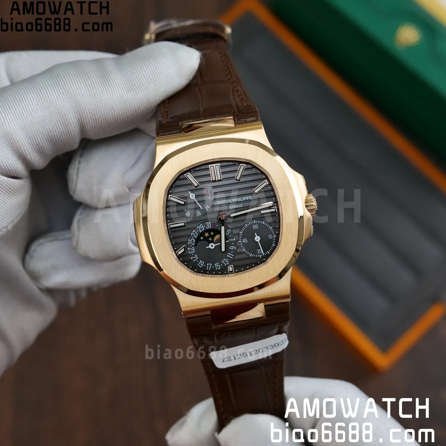 Custom Made PP Nautilus 5712 RG PPF 18K Real Rose Gold Plating 69 88a7c574aa586a6 AMO Watch