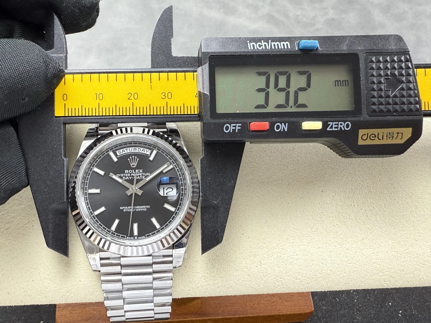 Rolex DayDate 228239 40mm VSF 1:1 Best Edition Black Dial Fluted Bezel 3255 38 8f796e28f54f053 阿默表行AmoWatch