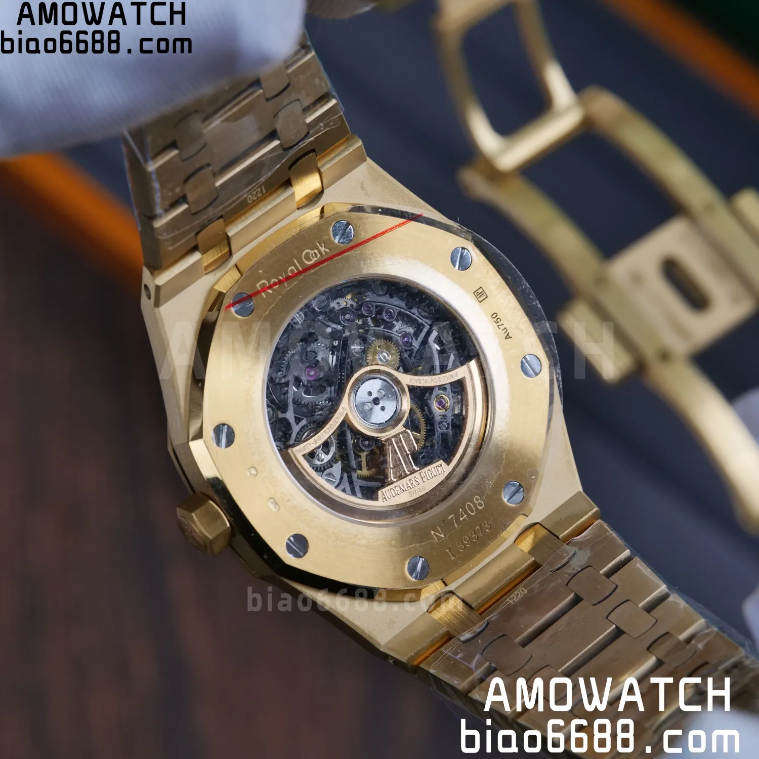 AP Royal Oak 41mm Skeleton 15407 YG THB Factory 1:1 Best Edition Skeleton Dial on RG Bracelet A3132 V2 78 94c9f9ef4fd8b94 阿默表行AmoWatch