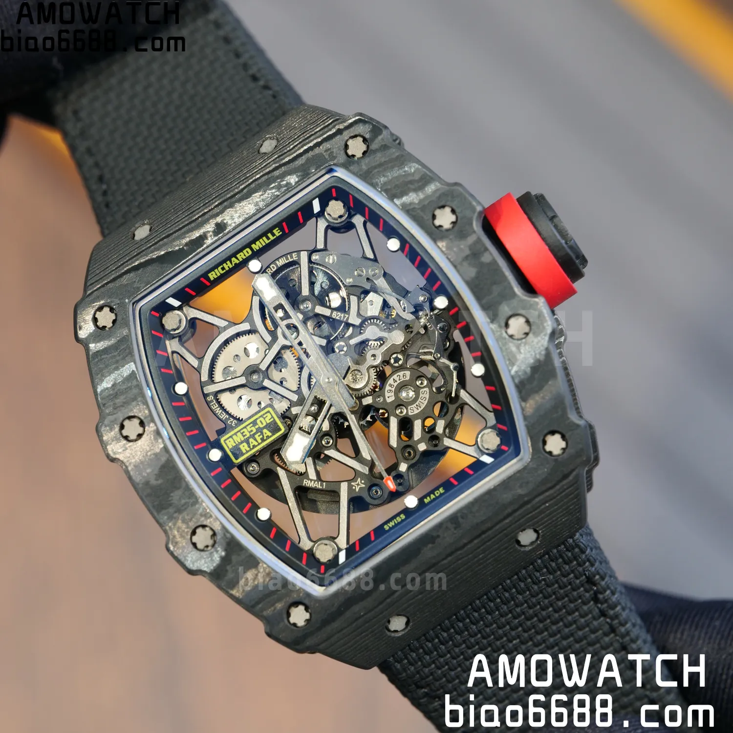 Custom Made RICHARD MILLE RM35-02 RM3502 NTPT APSF Free Sprung 90 96d0a1b51486616 AMO Watch