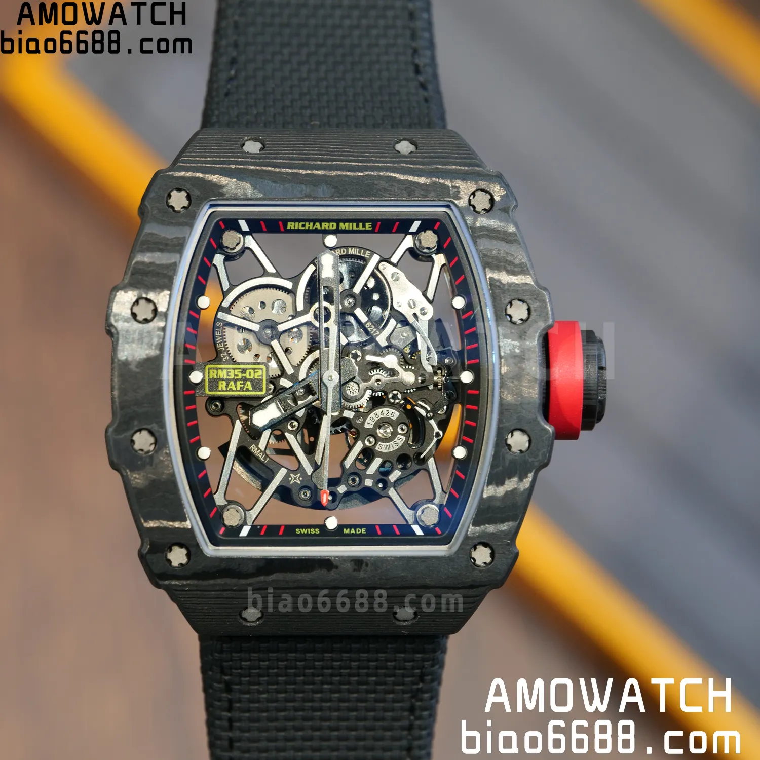 Custom Made RICHARD MILLE RM35-02 RM3502 NTPT APSF Free Sprung 82 973445b9c948d32 AMO Watch