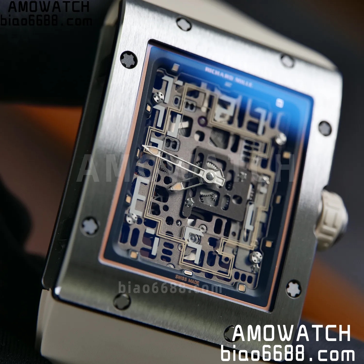 RICHARD MILLE Umi Maker's RM16-02 Titanium Skeleton Dial on Rubber strap CRMA9 Super Clone 118 97e54772fc1c39a AMO Watch