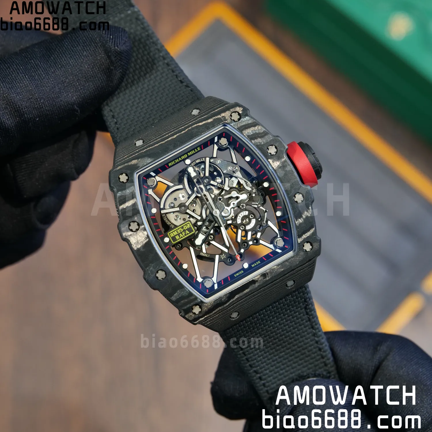 Custom Made RICHARD MILLE RM35-02 RM3502 NTPT APSF Free Sprung 77 99295a86f51b170 AMO Watch