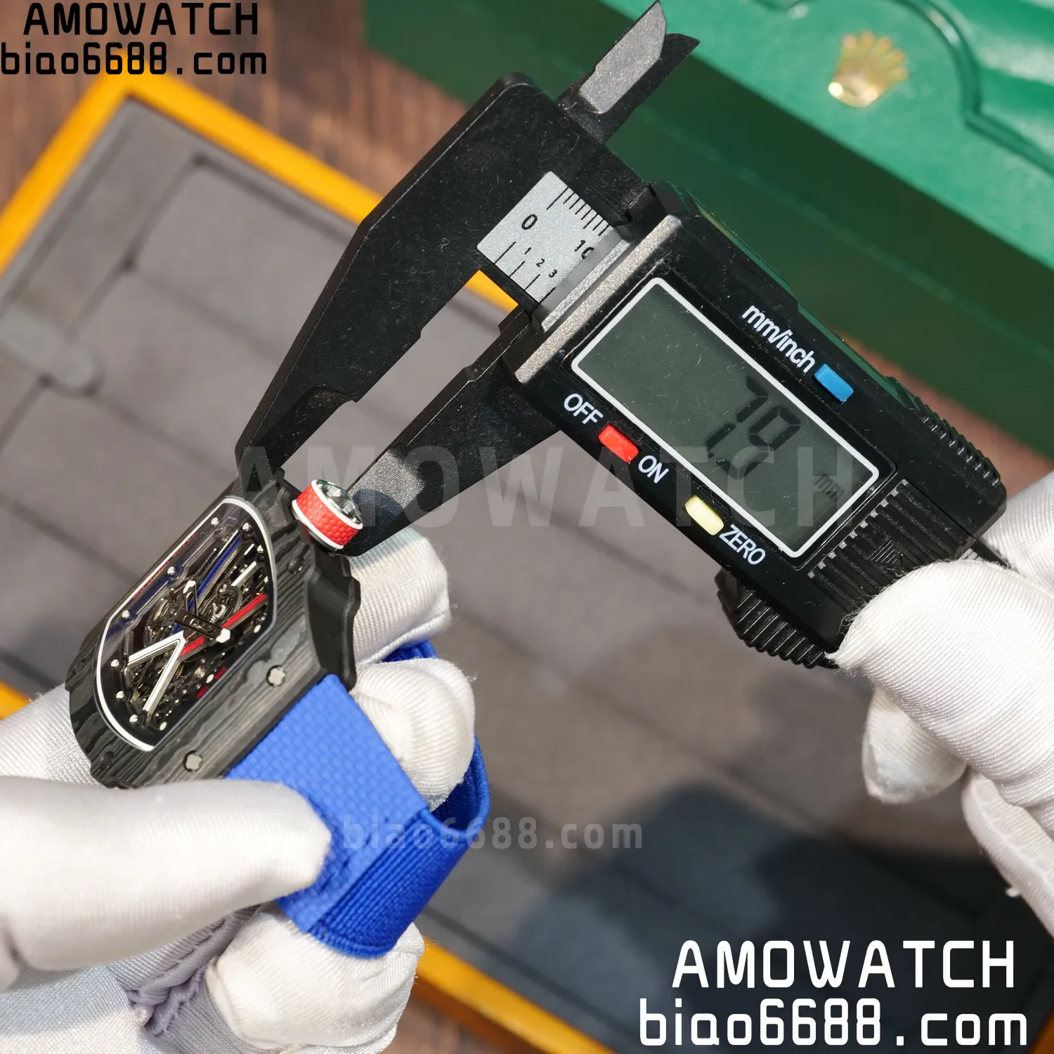 RICHARD MILLE RM67-02 Black NTPT Best Edition France Dial on Blue Nylon strap CRMA7 Clone V9 75 9976d965eea36c1 阿默表行AmoWatch