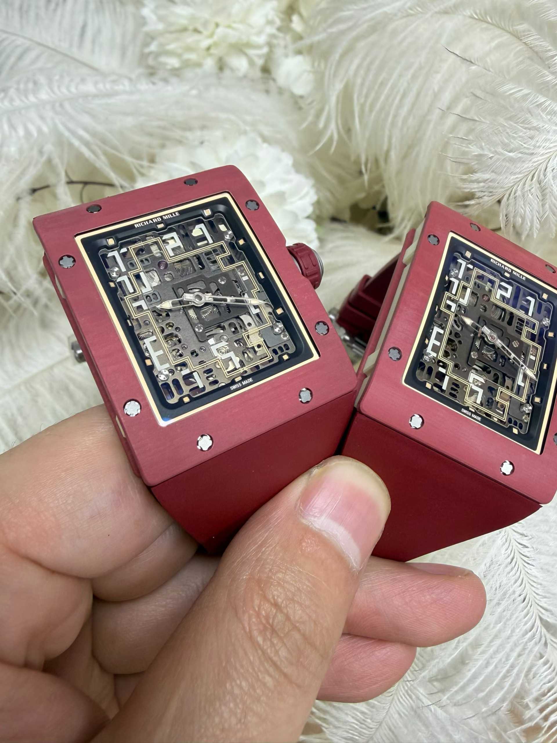 RICHARD MILLE Umi Maker's Red carbon RM16-02 Skeleton Dial on Rubber strap CRMA9 Super Clone 14 9ab2f9b1bba7d06 阿默表行AmoWatch