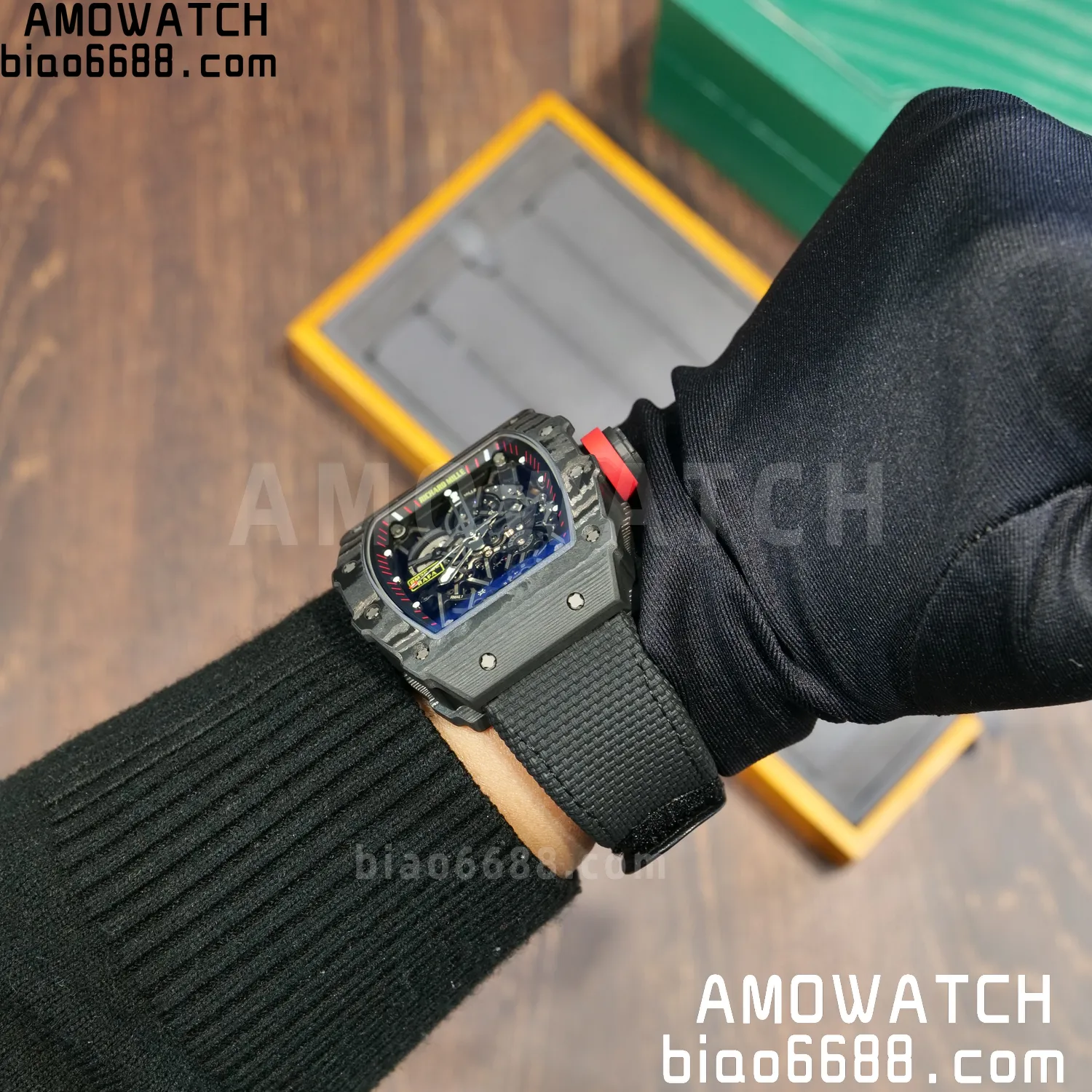 Custom Made RICHARD MILLE RM35-02 RM3502 NTPT APSF Free Sprung 108 9e173b48201b475 AMO Watch