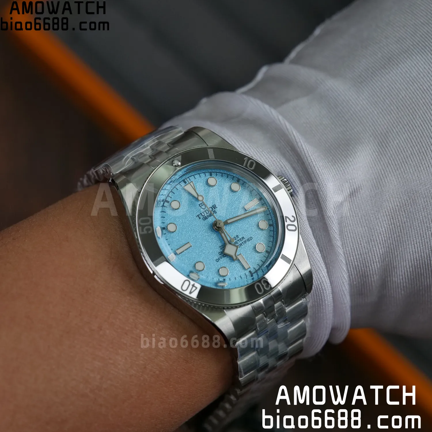 Heritage Black Bay 37mm SS ZF 1:1 Best Edition Tiffany Blue Dial on SS Bracelet A2824 79 9edc1b12d621d69 AMO Watch