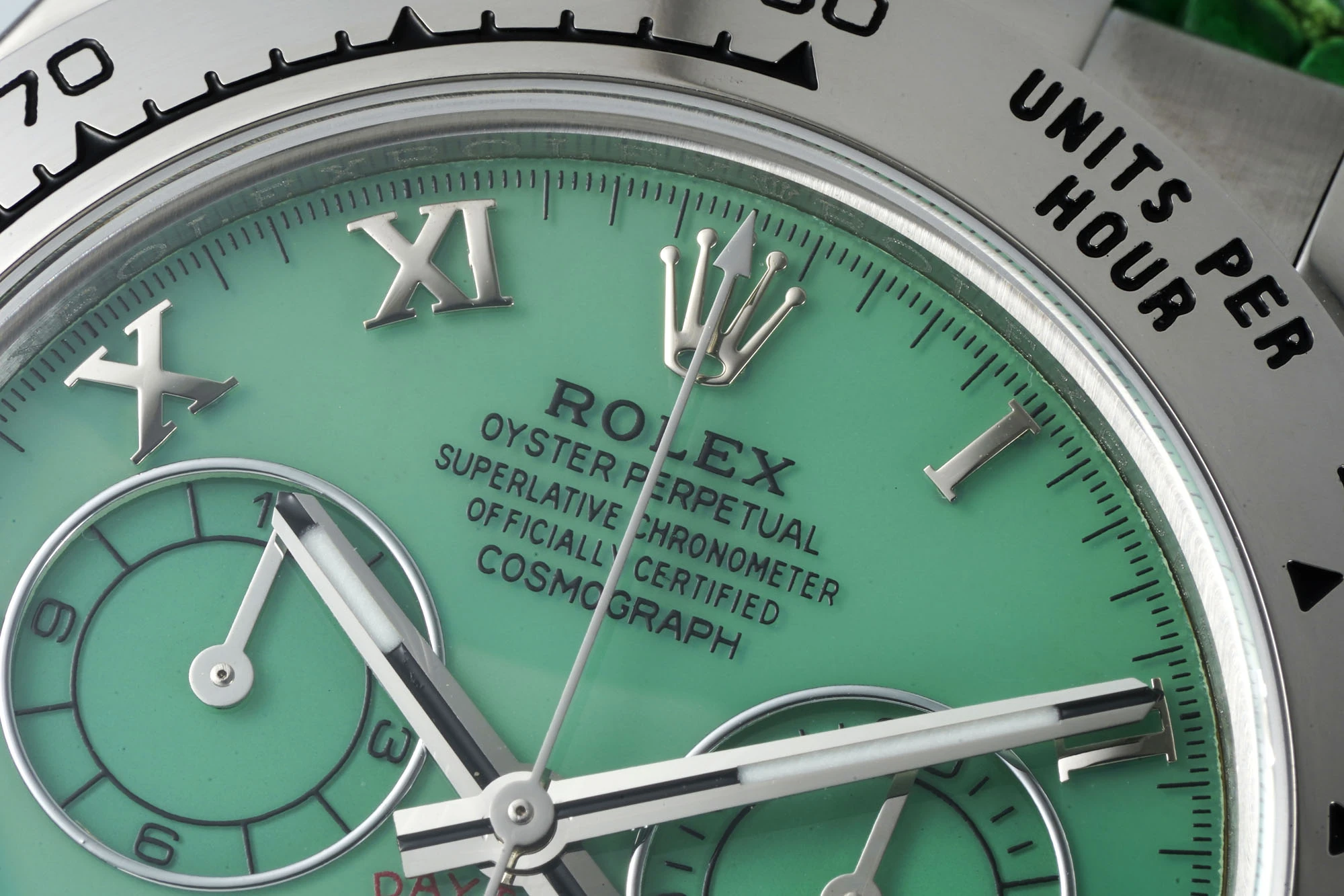 Rolex Daytona 116519 PPM Factory 1:1 Best Edition Green Roman Dial on Leather Strap 4130 24 9efdbf4d4fd386c AMO Watch