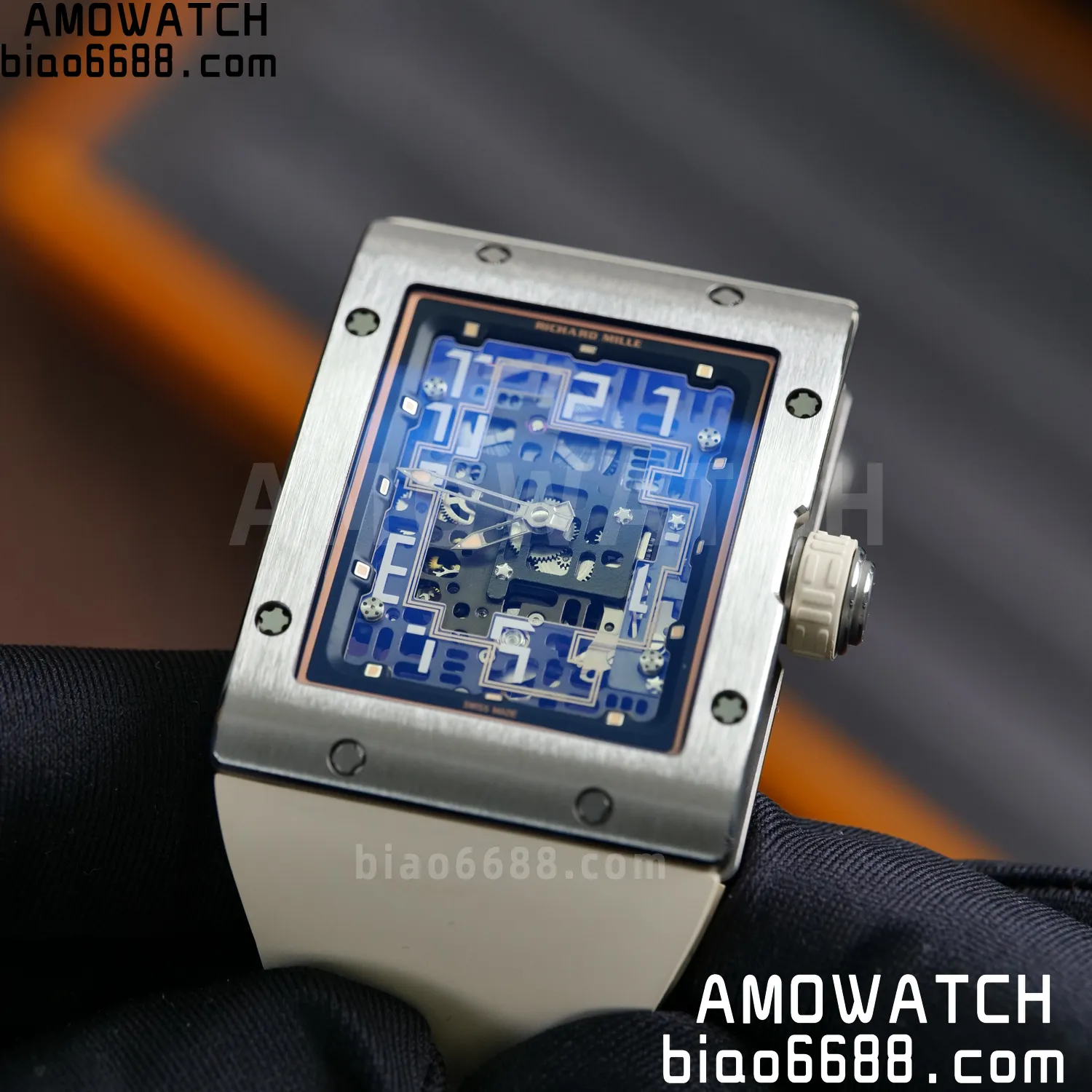 RICHARD MILLE Umi Maker's RM16-02 Titanium Skeleton Dial on Rubber strap CRMA9 Super Clone 121 9fa5f5b1b9a05ea AMO Watch