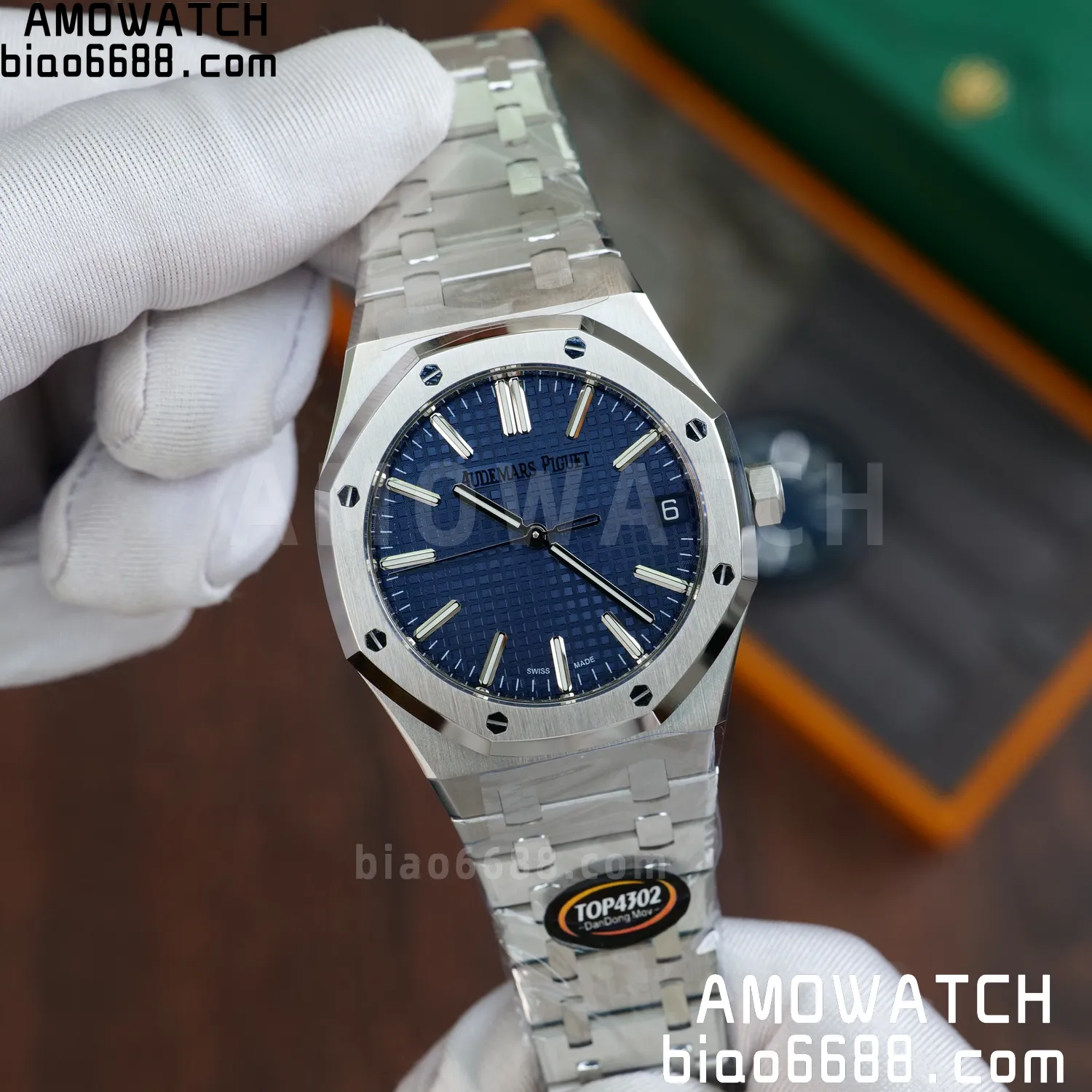 Custom Made AP Royal Oak 15510 SS TOP Factory (SW Factory Blue Dial、 DEEP Crystal) 65 9fdaccca1eae90d AMO Watch