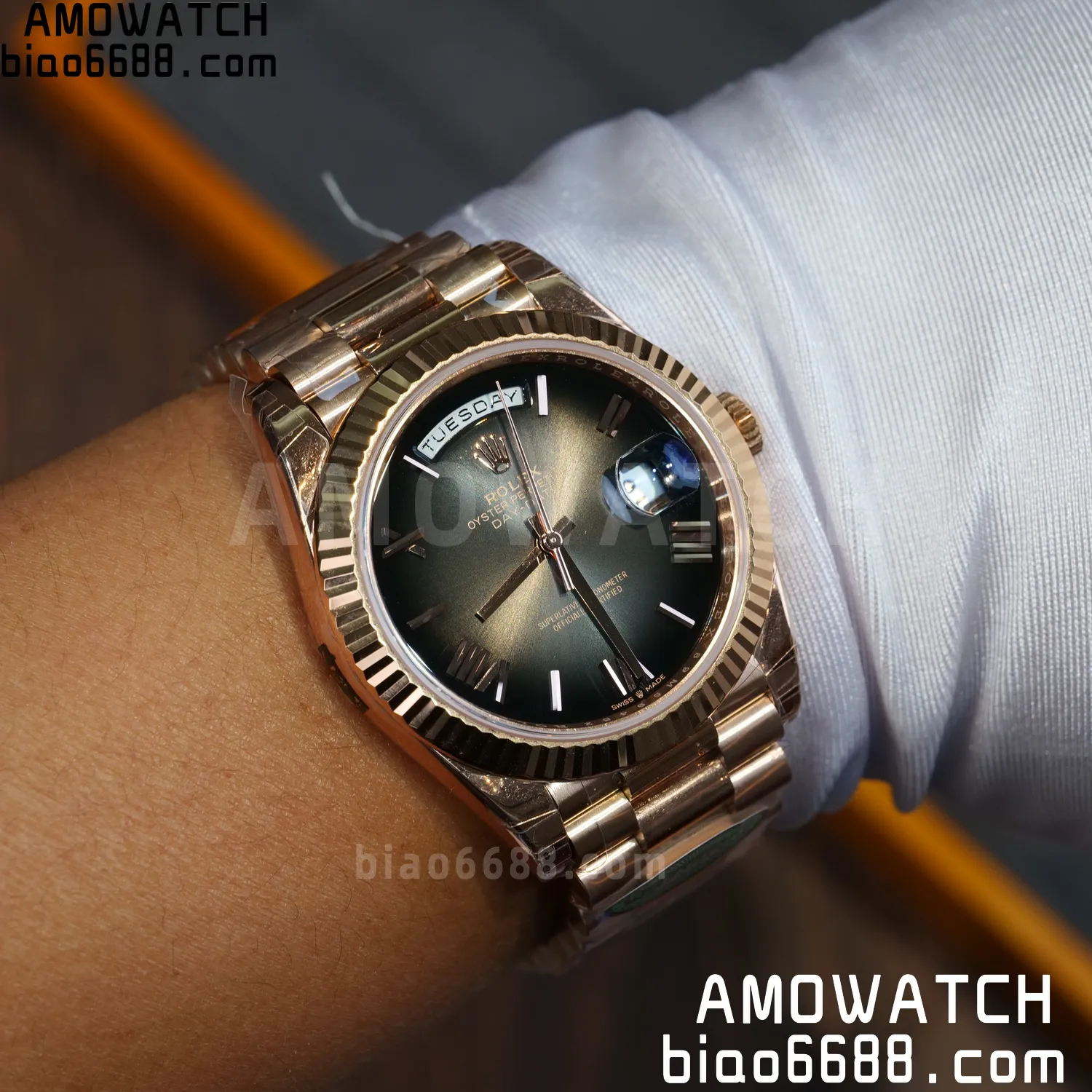 Rolex Day Date 40 RG 228236 RCF 1:1 Best Edition White Roman Dial on President Bracelet VR3255 (211g) 101 a01adbde9780ffb AMO Watch