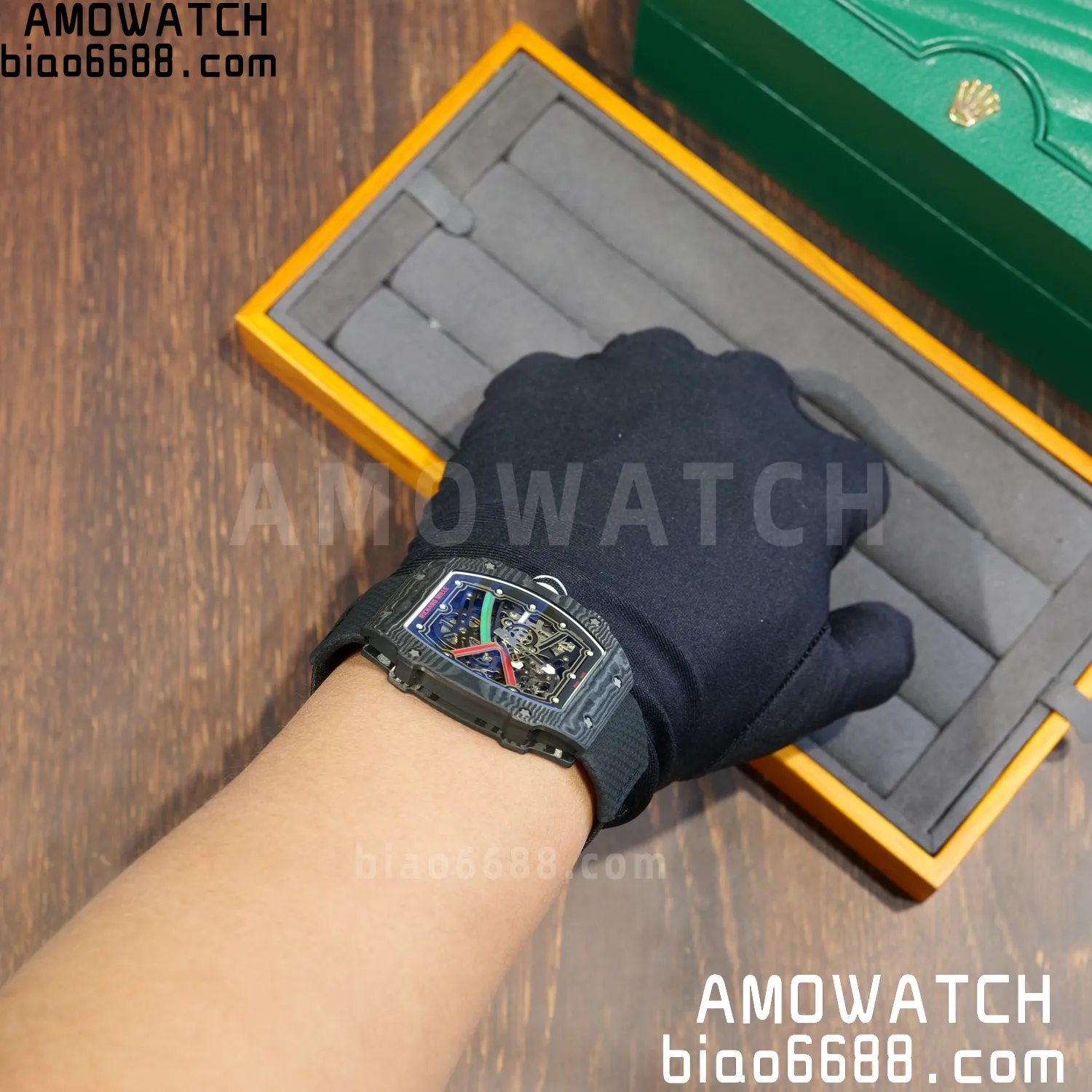 RICHARD MILLE RM67-02 Black NTPT AVF Best Edition UAE Dial on Black Nylon strap CRMA7 Clone 99 a099dfb308d2e63 AMO Watch