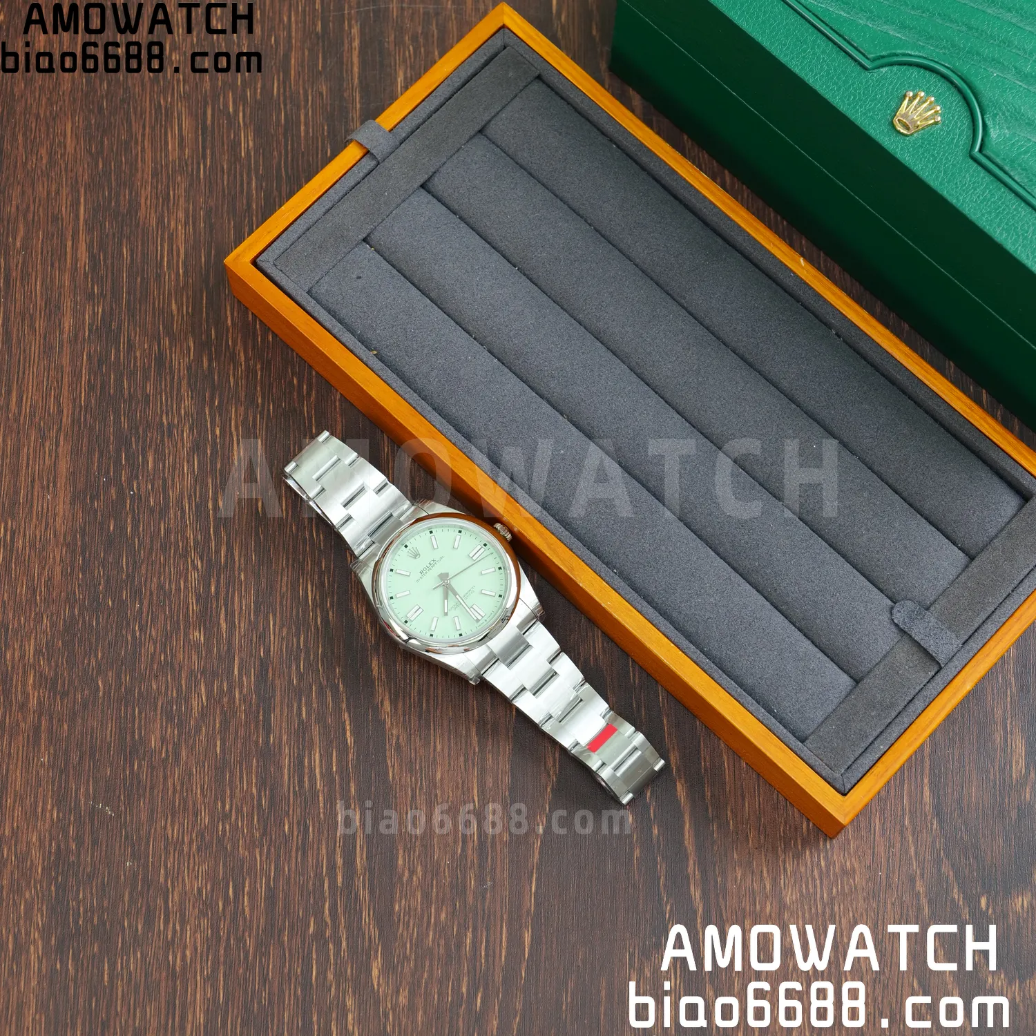 Rolex Oyster Perpetual 124300 41mm VSF 1:1 Best Edition 904L Steel Green Dial VS3235 51 a1308bdd7749cf4 AMO Watch
