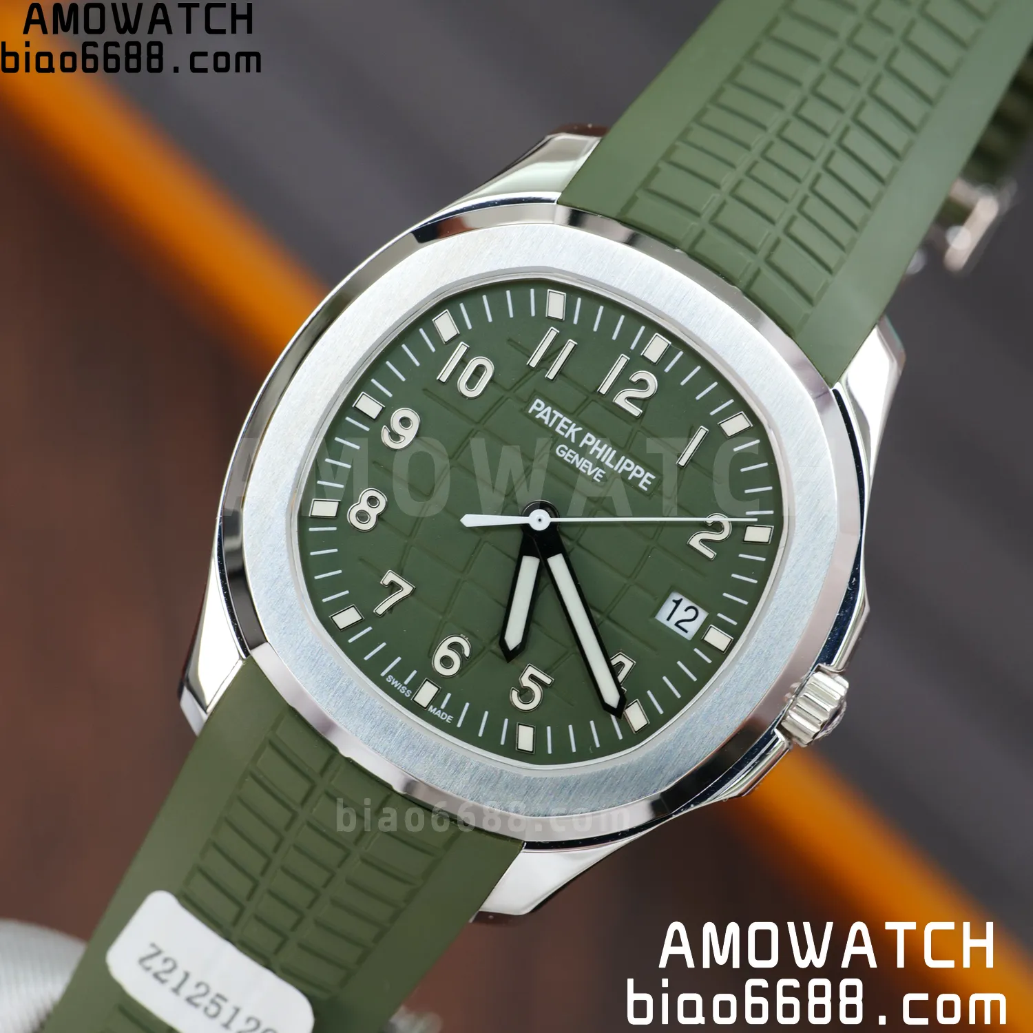 Custom Made PP Aquanaut 5168G 42mm Green Dial on Green Rubber Strap(Weighted) 82 a2279851ff64081 阿默表行AmoWatch