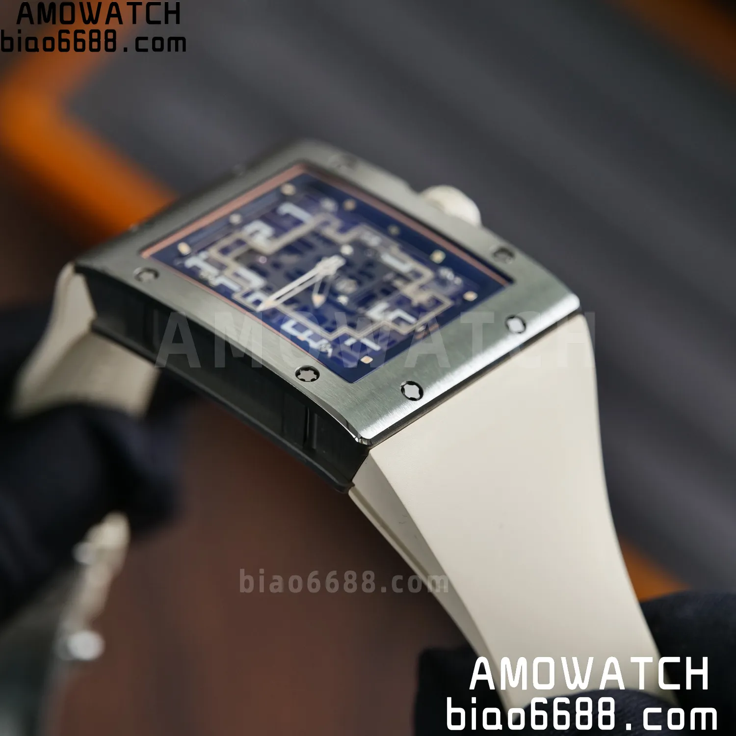 RICHARD MILLE Umi Maker's RM16-02 Titanium Skeleton Dial on Rubber strap CRMA9 Super Clone 106 a414e4dc4373aa3 AMO Watch