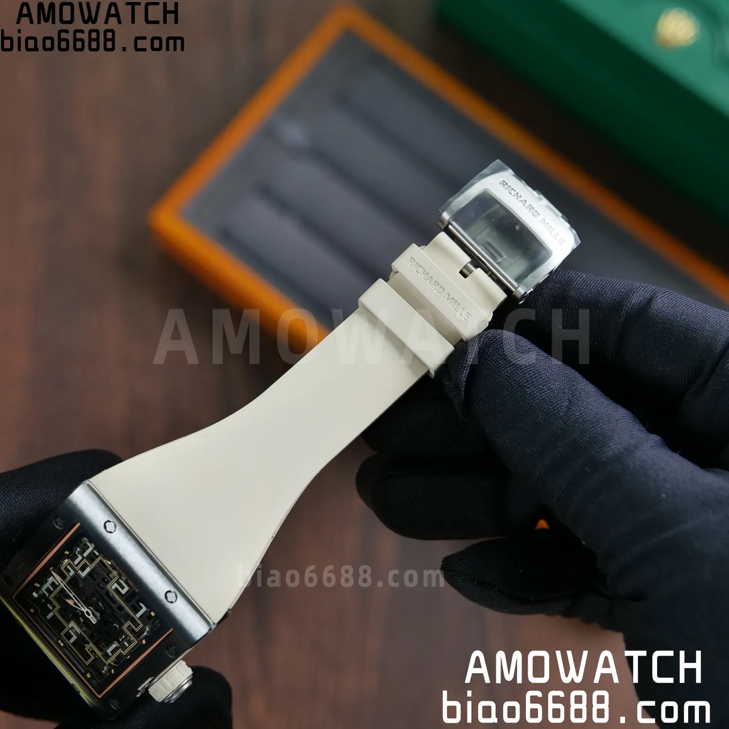 RICHARD MILLE Umi Maker's RM16-02 Titanium Skeleton Dial on Rubber strap CRMA9 Super Clone 101 a44a28278390c59 AMO Watch