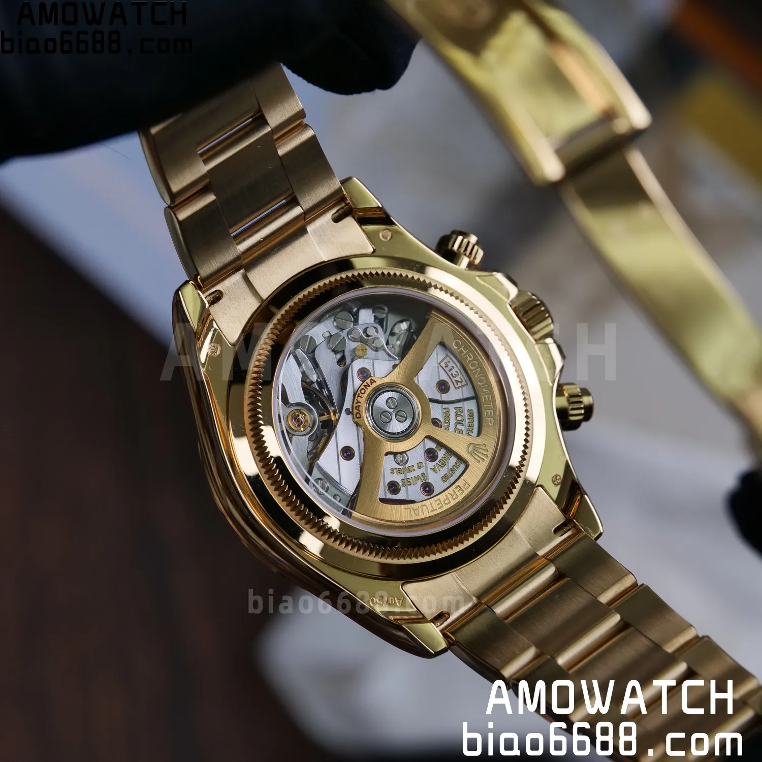 Custom Made Rolex Daytona 126529LN Le Mans QF 18K Yellow Gold Plated With Protective Film Applied 109 a82a07c8d8d7b87 AMO Watch