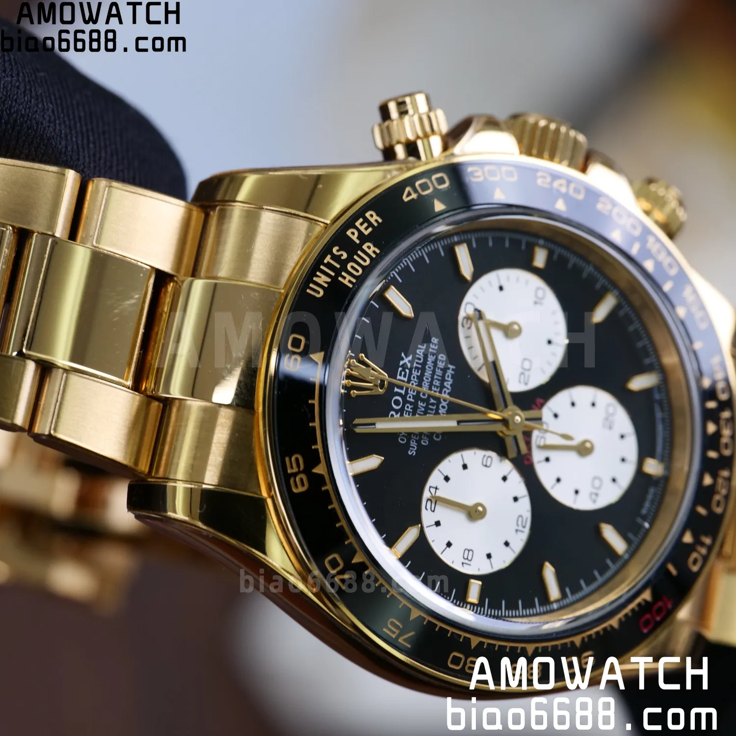 Custom Made Rolex Daytona 126529LN Le Mans QF 18K Yellow Gold Plated With Protective Film Applied 103 a8f4d8abc61b86c AMO Watch