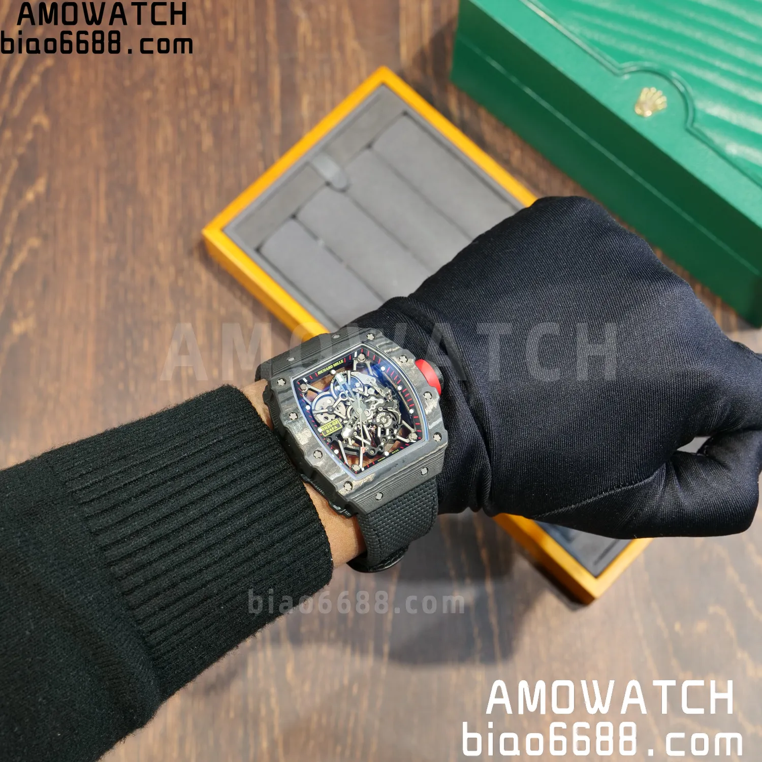 Custom Made RICHARD MILLE RM35-02 RM3502 NTPT APSF Free Sprung 103 ab44ebaad48d986 AMO Watch