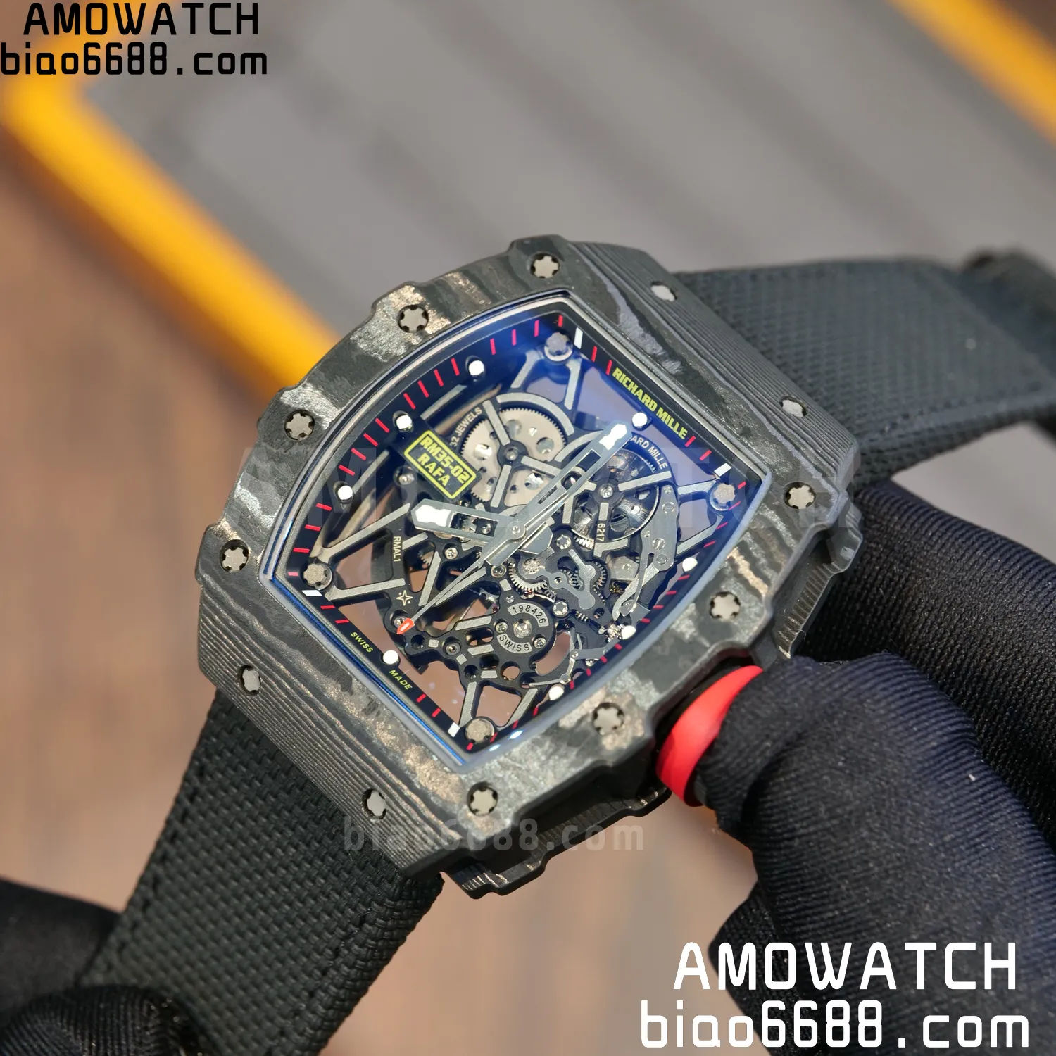 Custom Made RICHARD MILLE RM35-02 RM3502 NTPT APSF Free Sprung 88 acbc54f762668bf AMO Watch