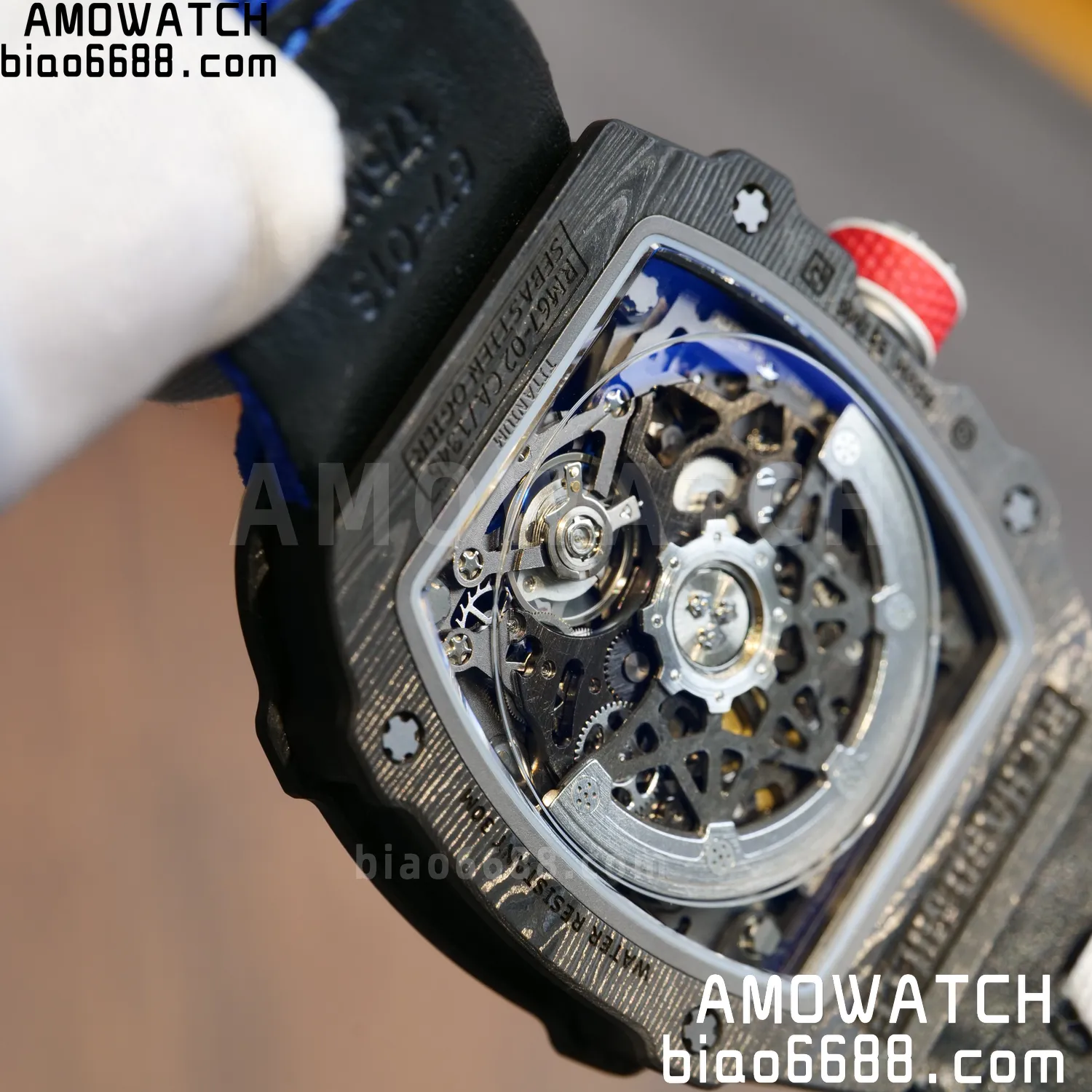 RICHARD MILLE RM67-02 Black NTPT Best Edition France Dial on Black Nylon strap CRMA7 Clone V9 94 acd9363f04e2a73 AMO Watch