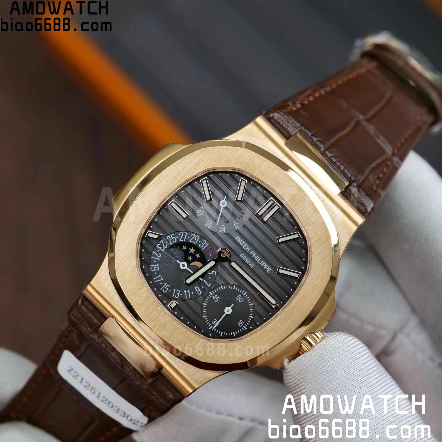 Custom Made PP Nautilus 5712 RG PPF 18K Real Rose Gold Plating 80 adeb30a7d622384 AMO Watch