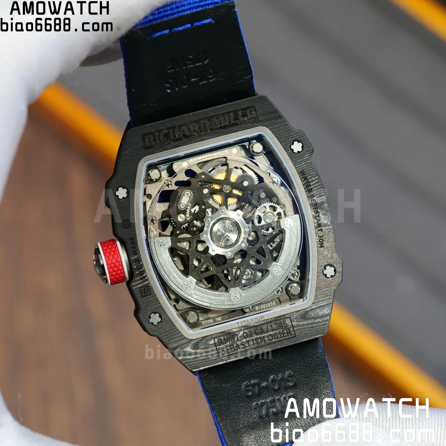 RICHARD MILLE RM67-02 Black NTPT Best Edition France Dial on Black Nylon strap CRMA7 Clone V9 93 adec5582dd91916 AMO Watch