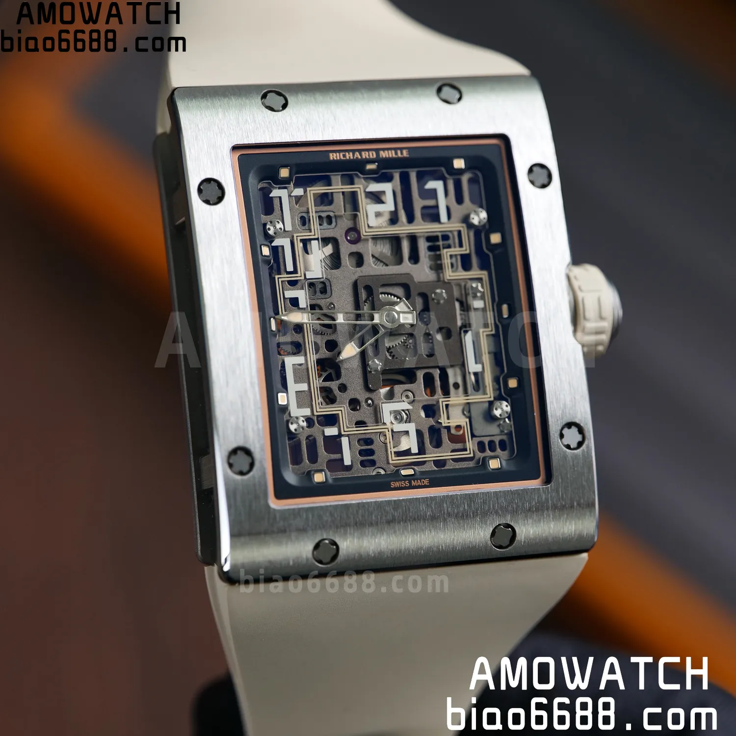 RICHARD MILLE Umi Maker's RM16-02 Titanium Skeleton Dial on Rubber strap CRMA9 Super Clone 113 b0b2d8d178d8f72 AMO Watch