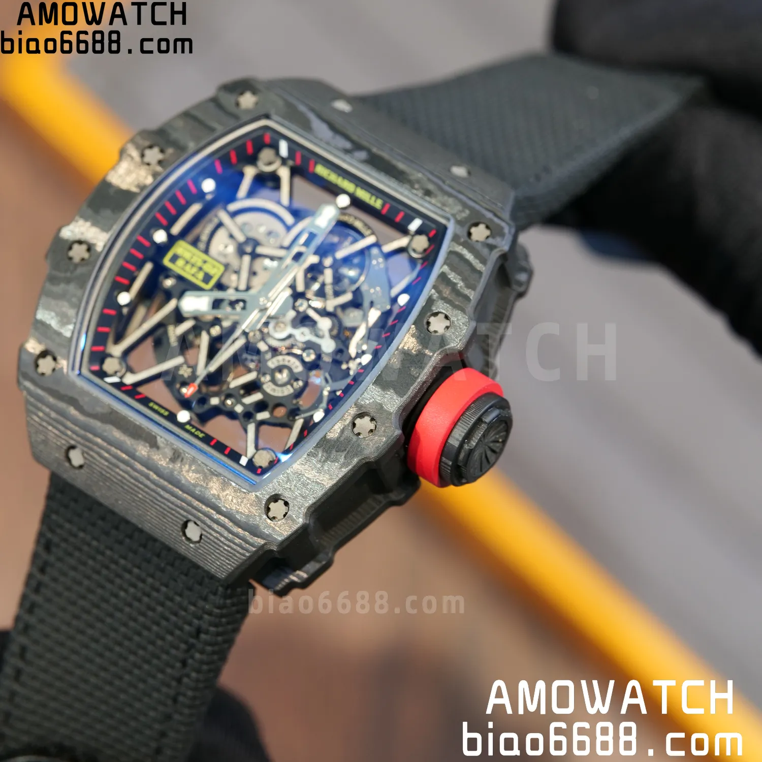 Custom Made RICHARD MILLE RM35-02 RM3502 NTPT APSF Free Sprung 86 b1477dd8565a391 AMO Watch